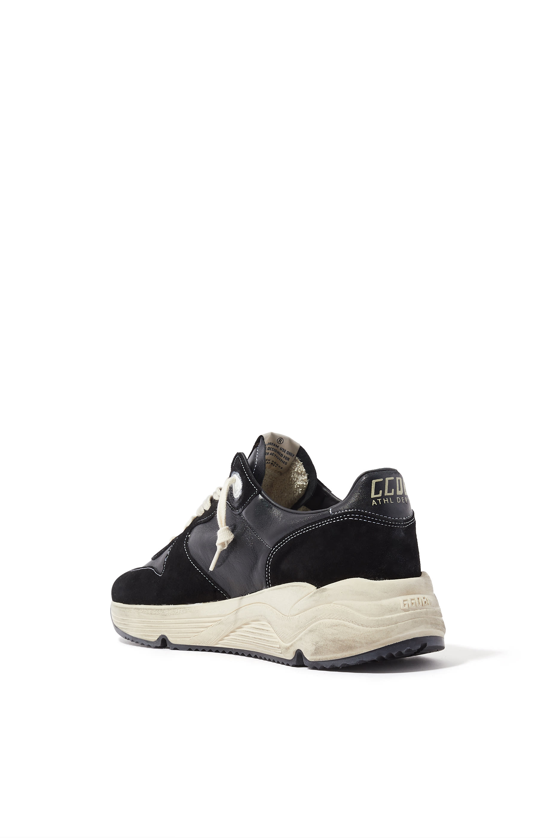 سنيكرز جري بنعل سميك جلد