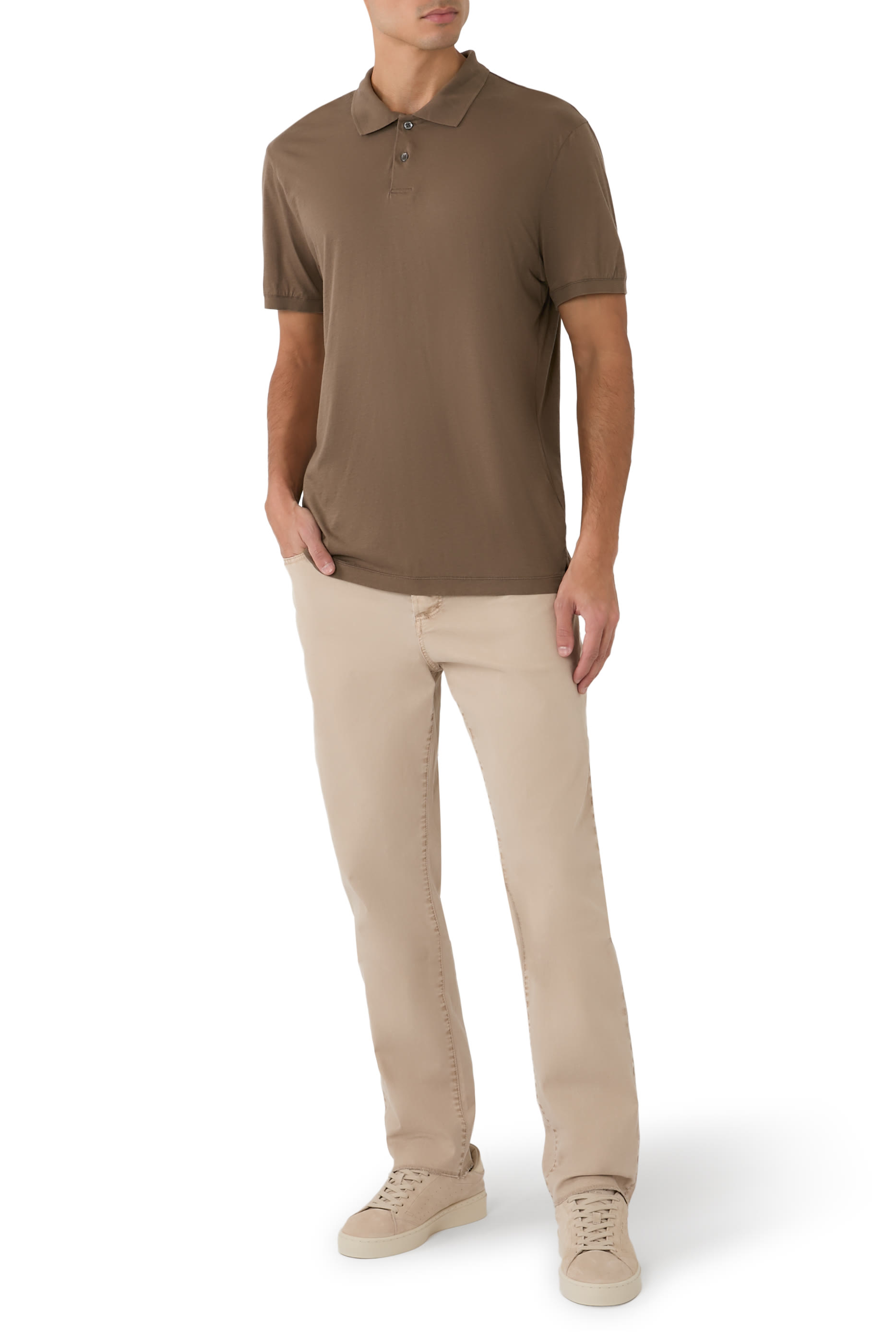 بنطال بخمس جيوب تويل ناعم