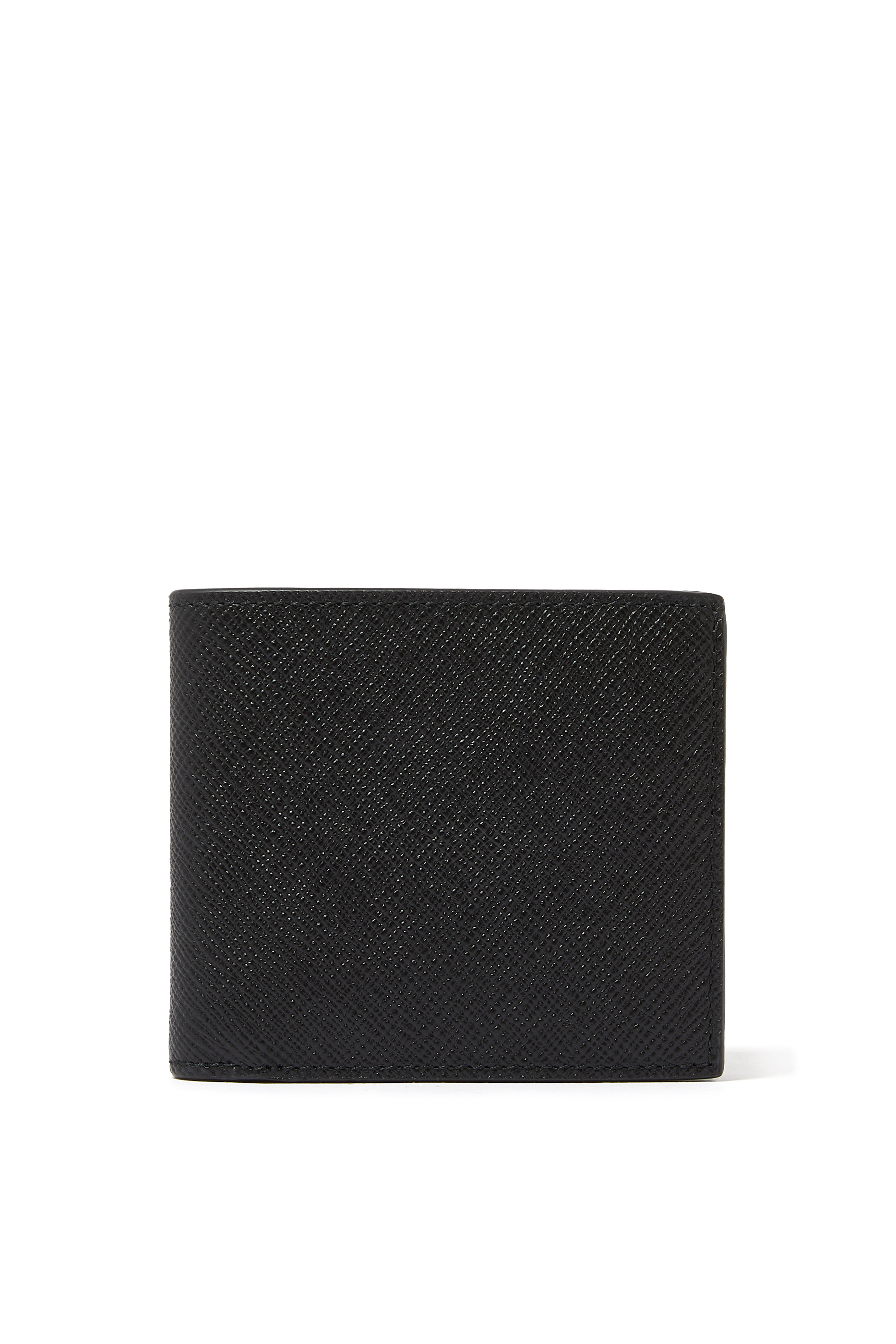 محفظة بست فتحات للبطاقات جلد بنقشة باناما