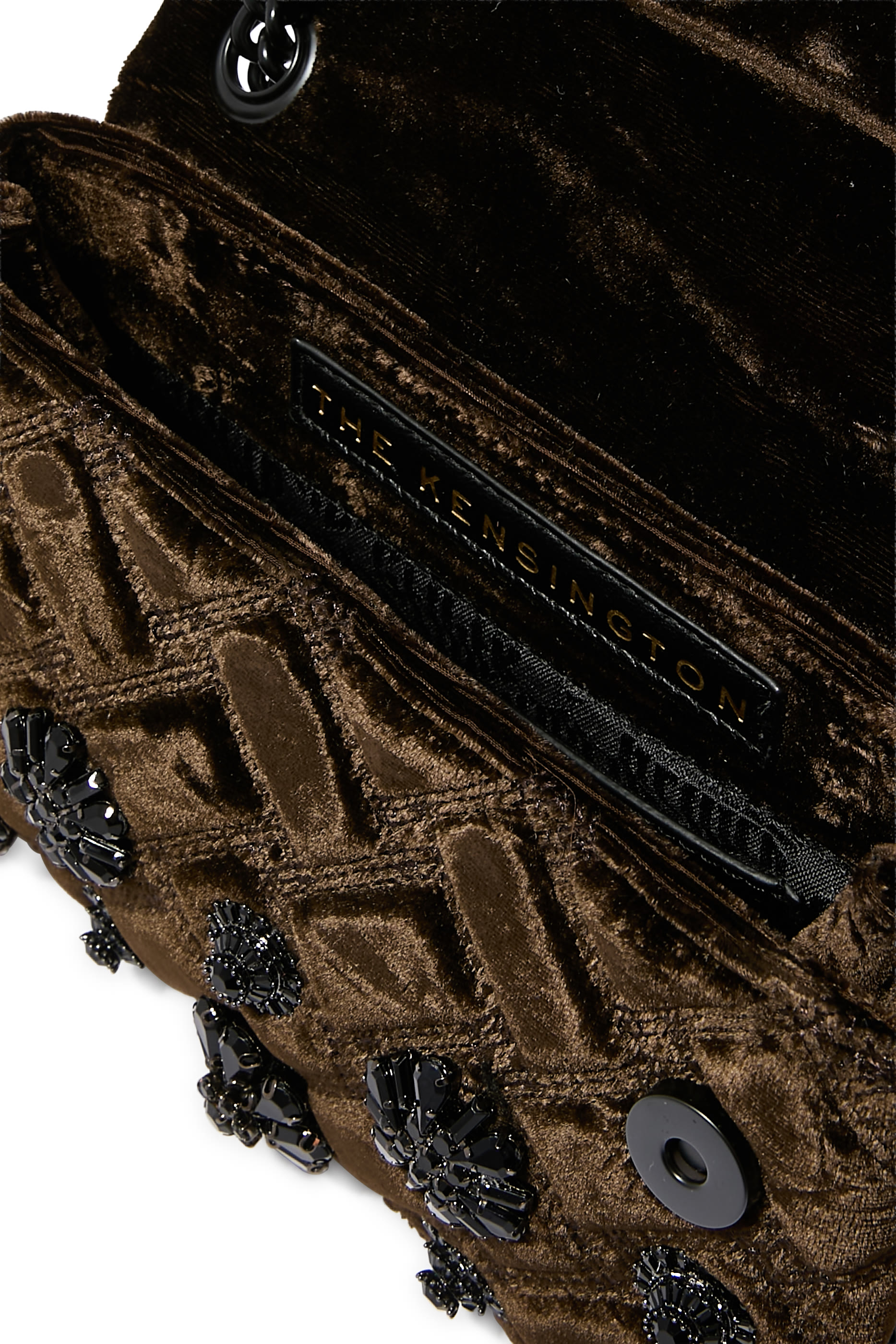 حقيبة كنسنغتون صغيرة قماش مخملي