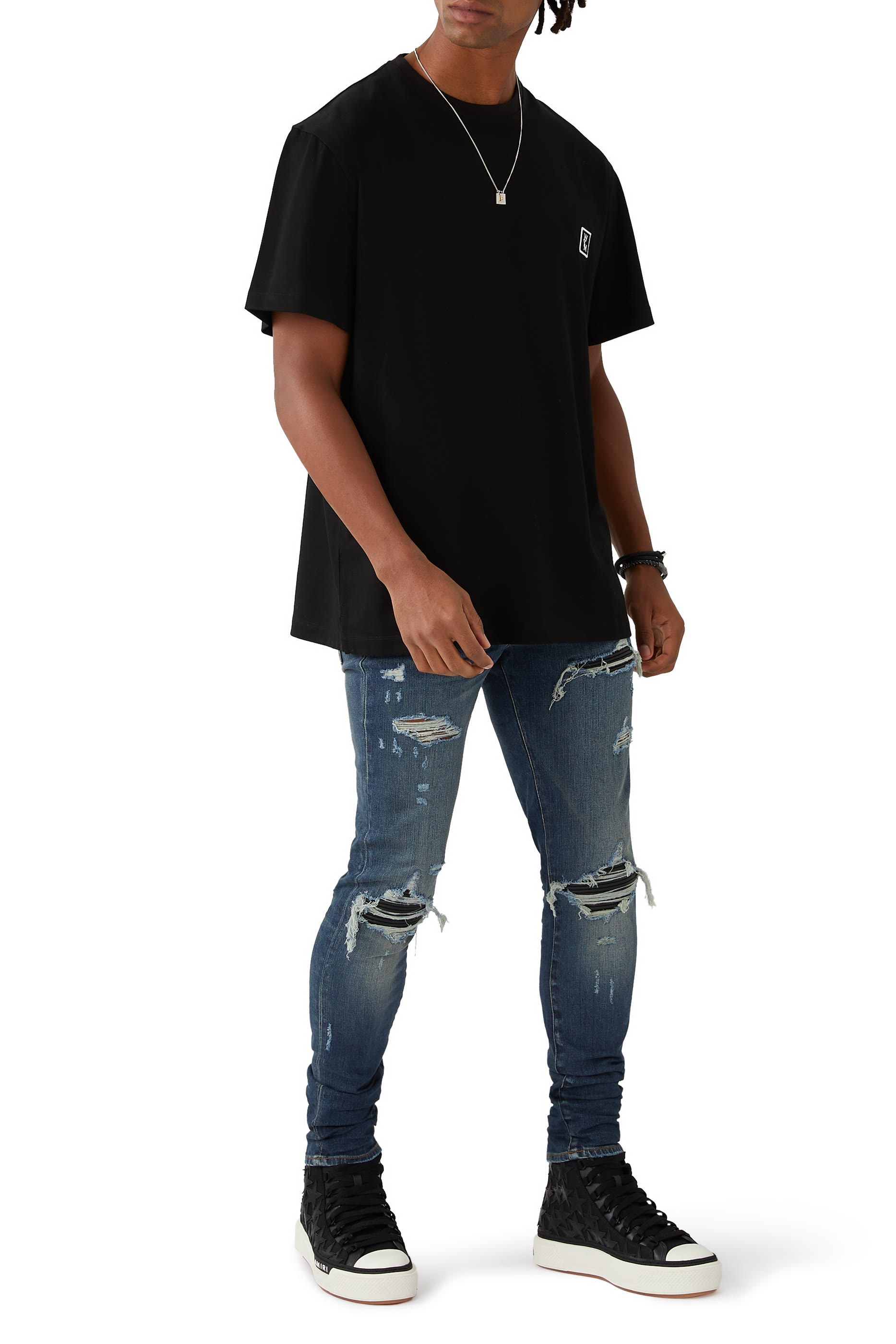 بنطال جينز إم إكس1 بتصميم ممزق