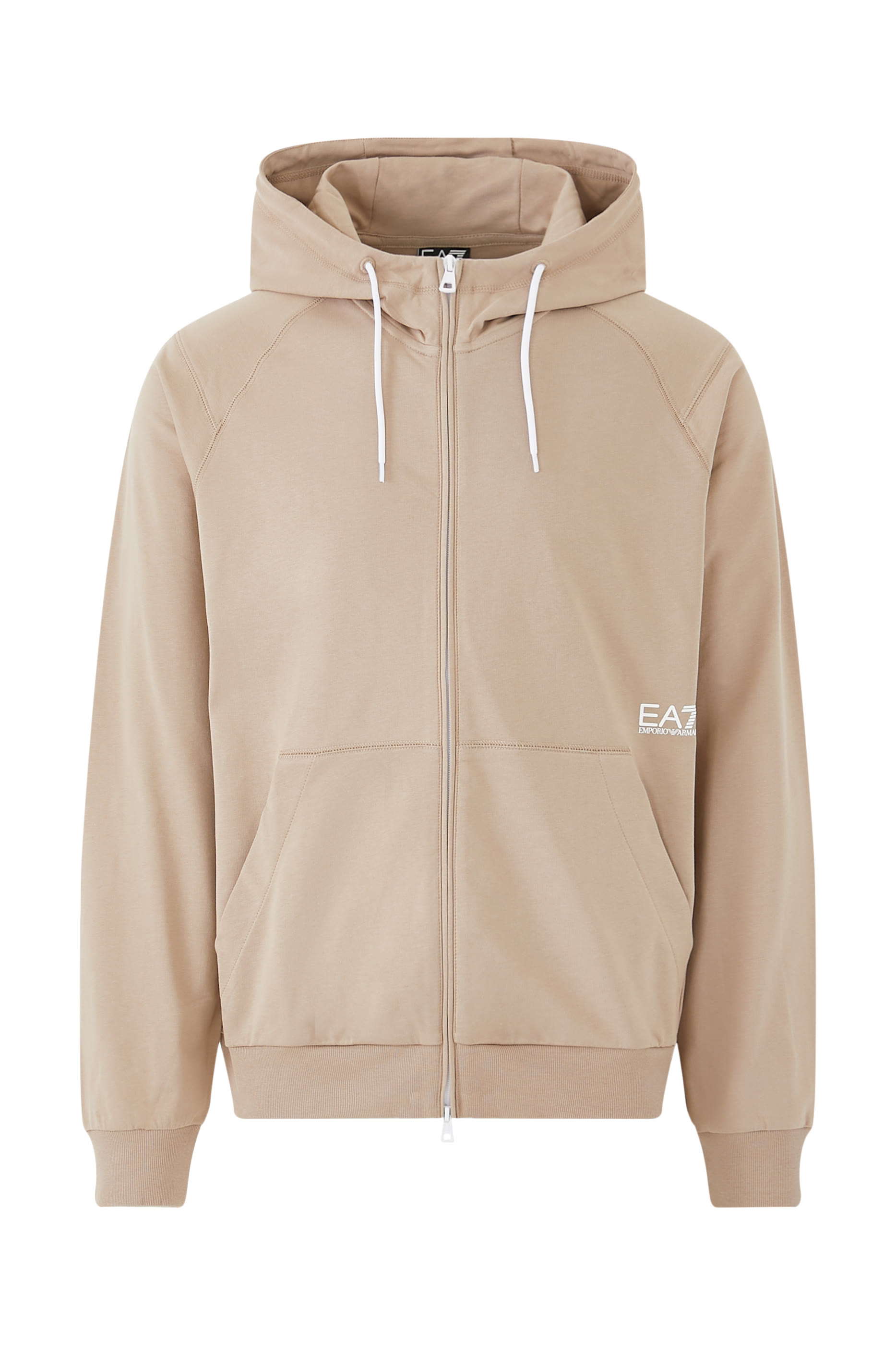 سويت شيرت بغطاء للرأس وشعار الماركة