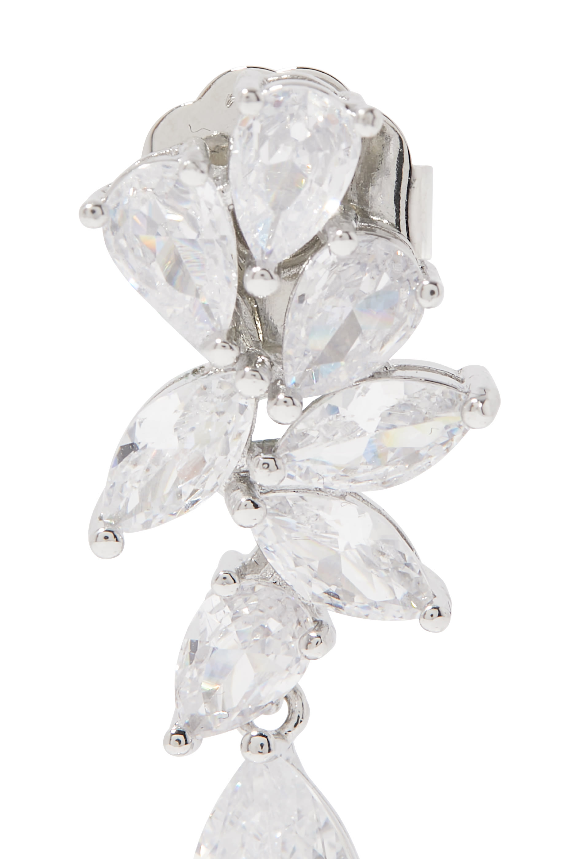 أقراط كلاستر متدلية مرصعة بماركيز بتصميم كمثرى