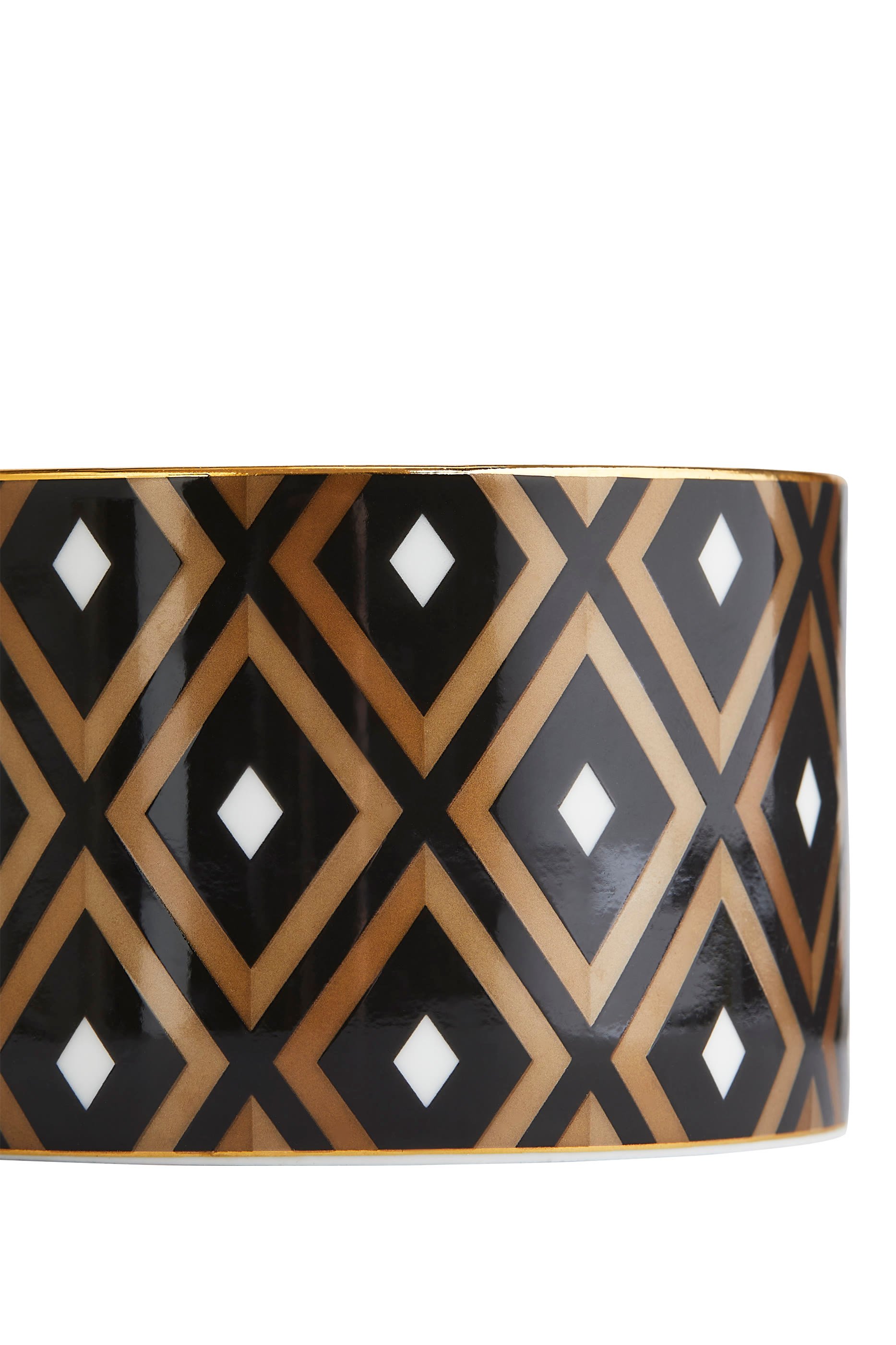 Gio Gold Geometric Teacup & Saucer