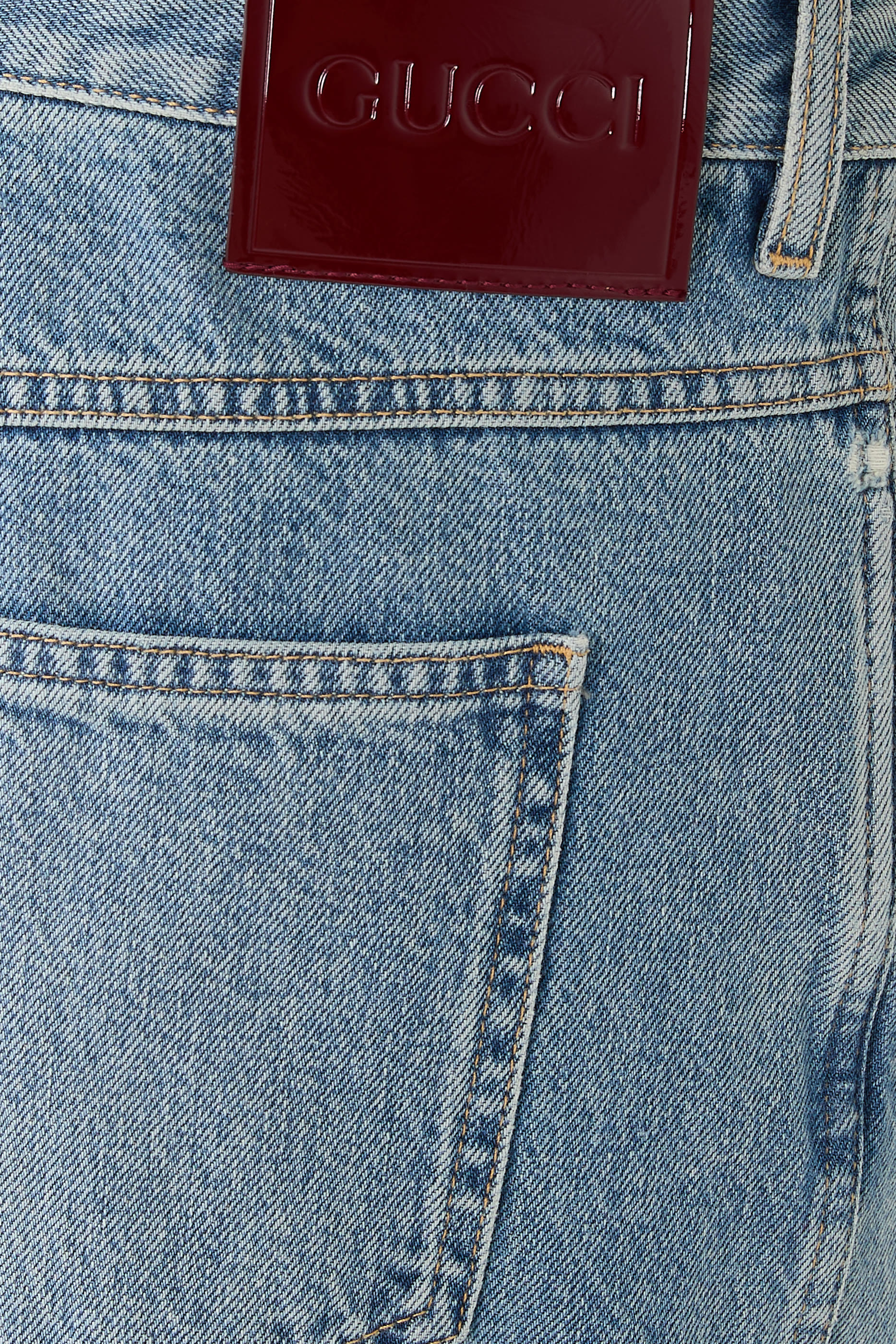 بنطال جينز بقصة ضيقة قطن دنيم