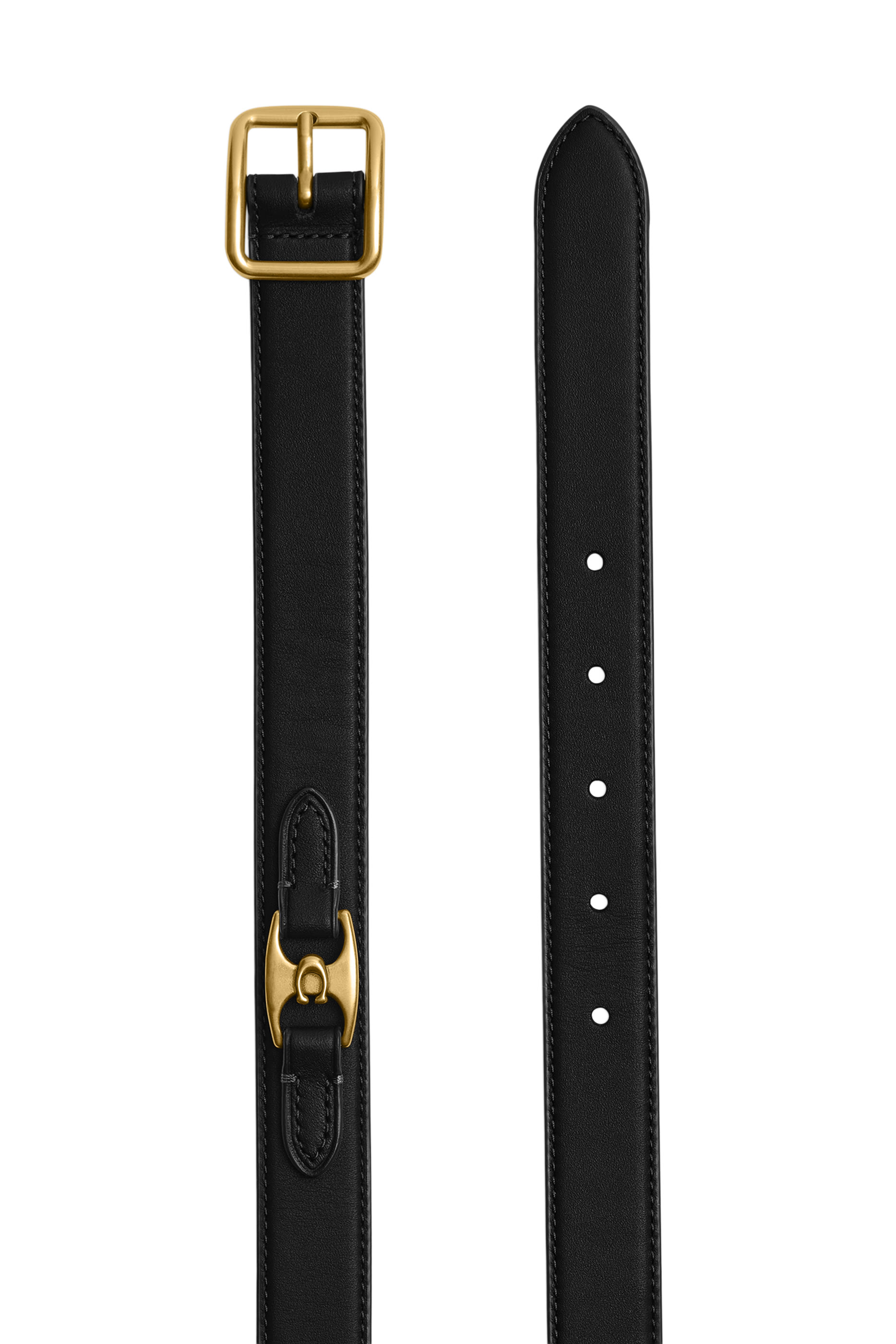 Classic Buckle Belt with Hip Detail