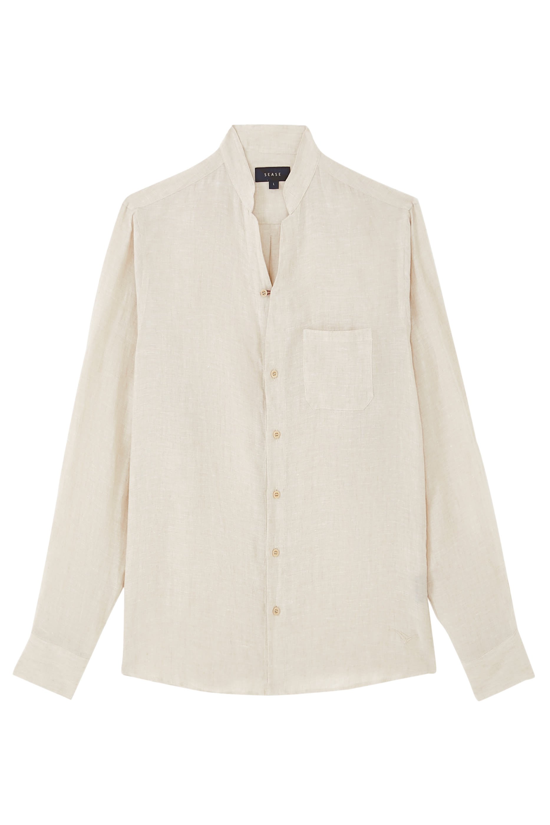 قميص بحافة مقوسة