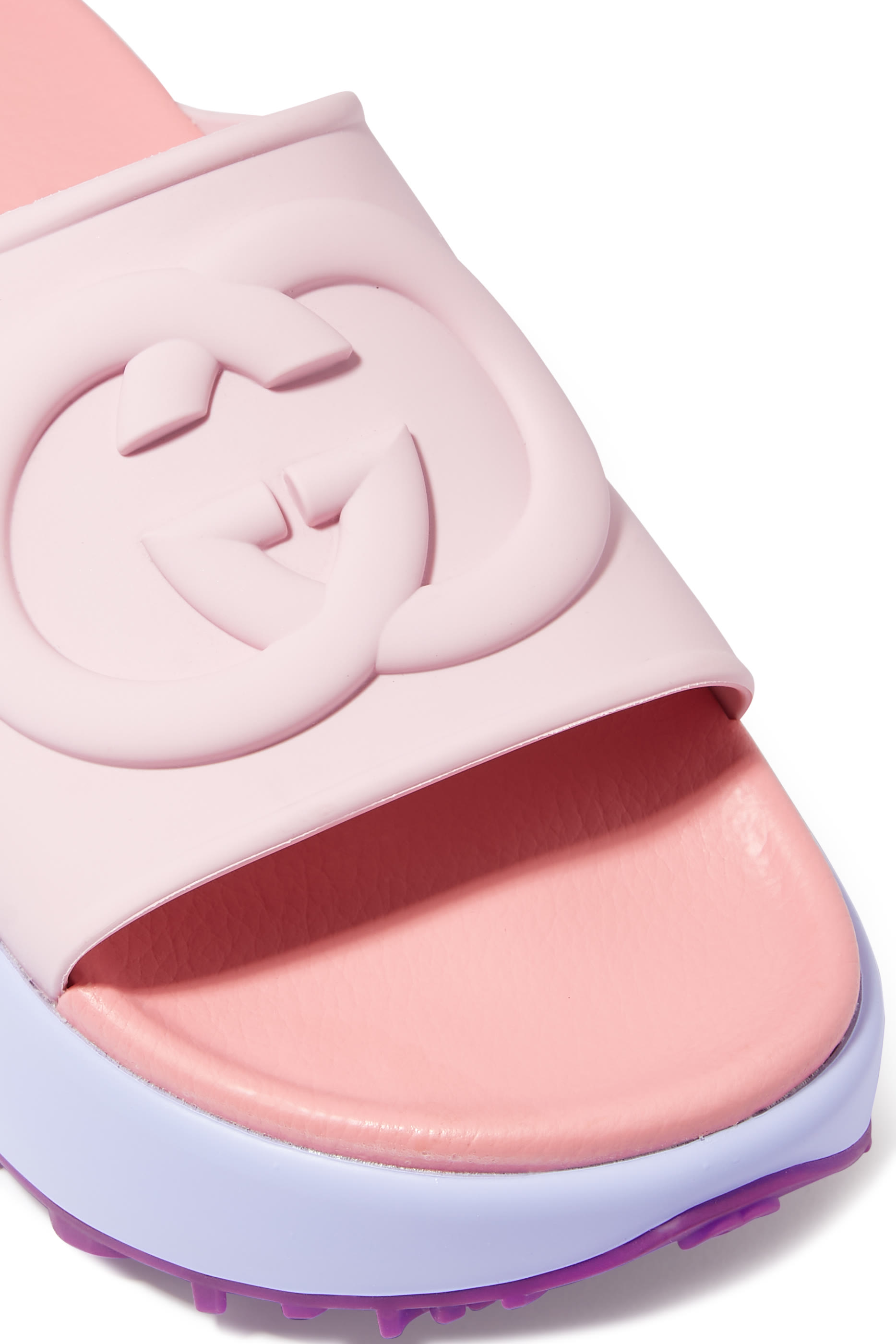 حذاء خفيف مطاط بنعل سميك وشعار GG