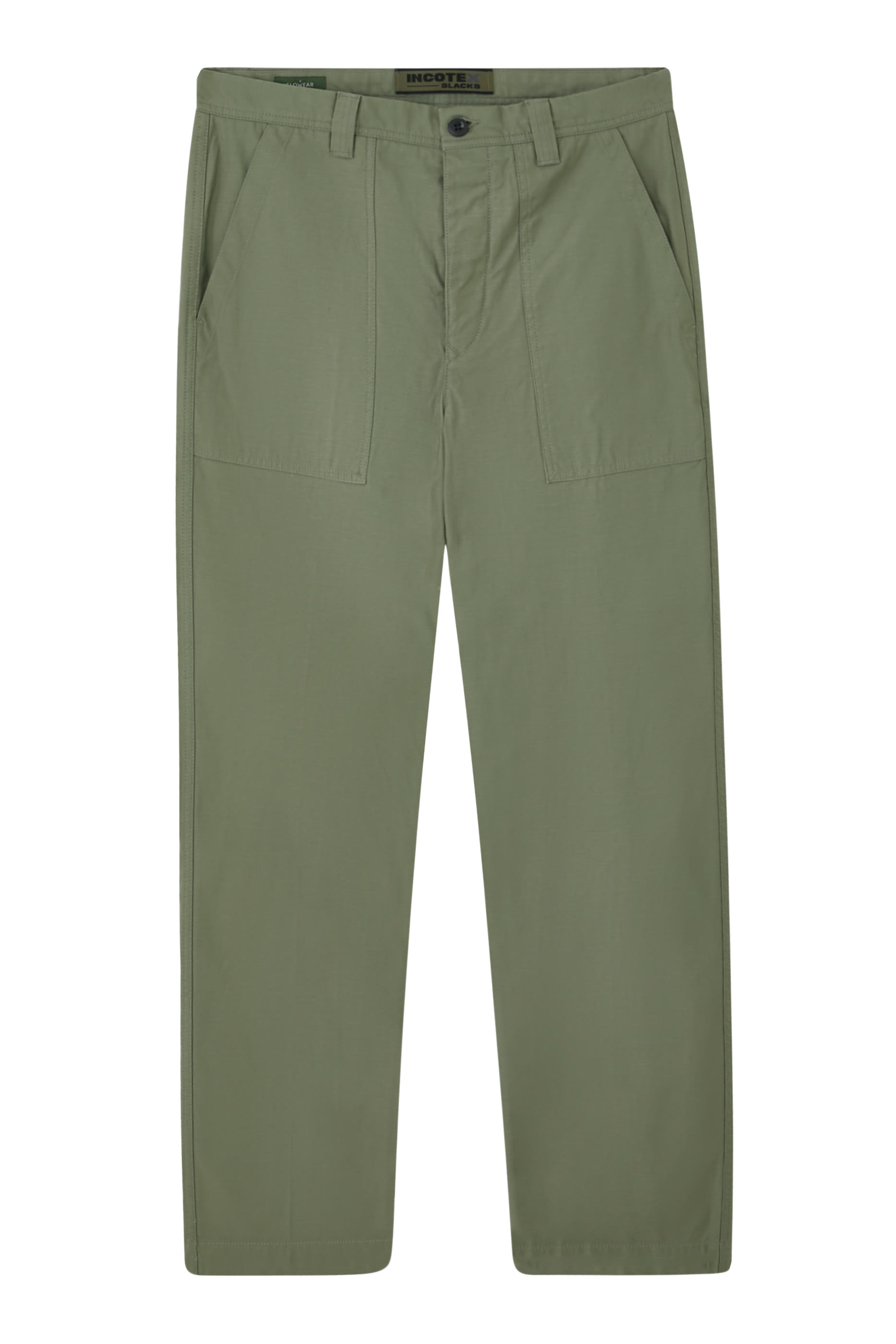 بنطال بقصة ساق مستقيمة قطن ستان