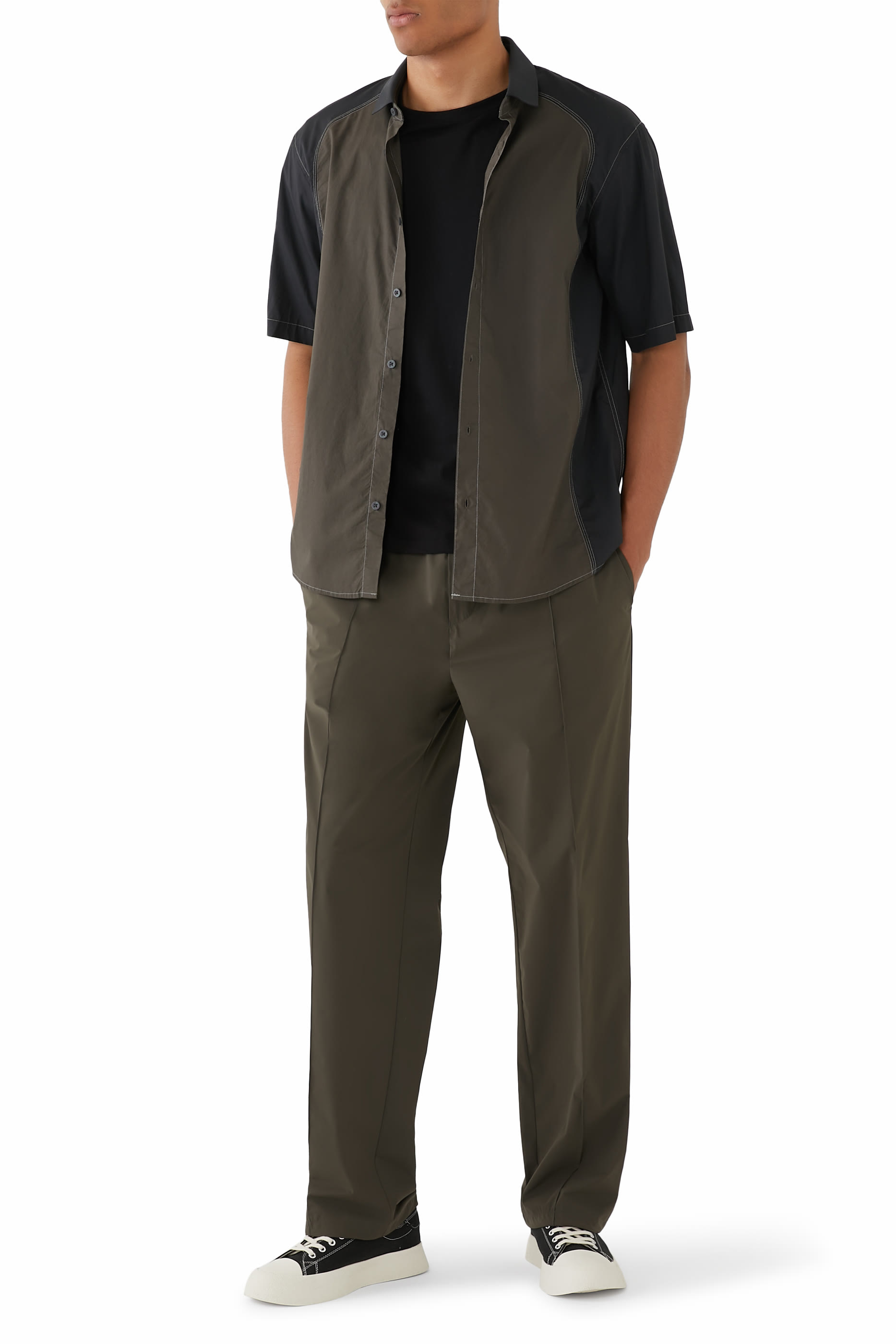 قميص ذا جريد بلونين