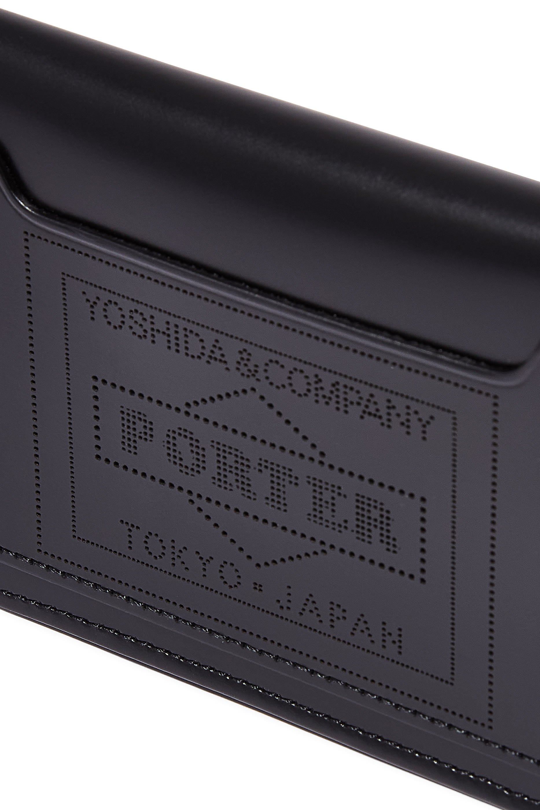 حافظة بطاقات بي اس بتصميم مستطيل جلد لامع