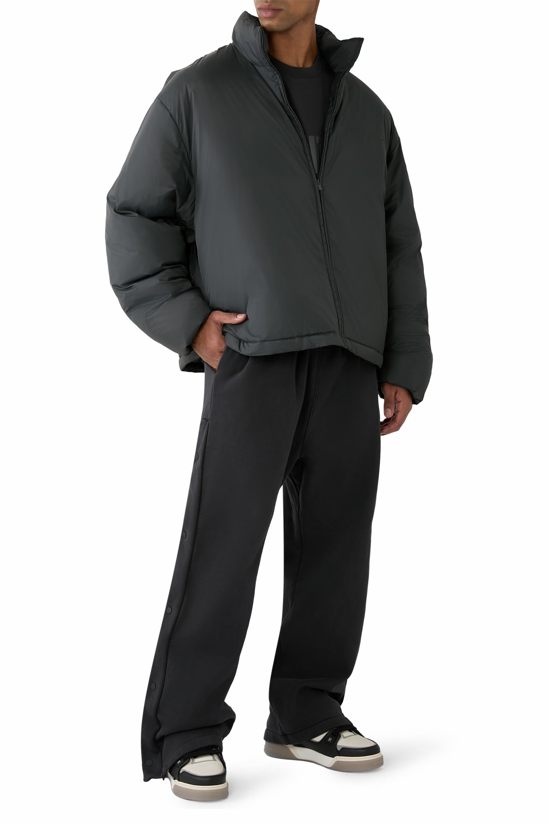 جاكيت ريبستوب بتصميم منفوخ نايلون