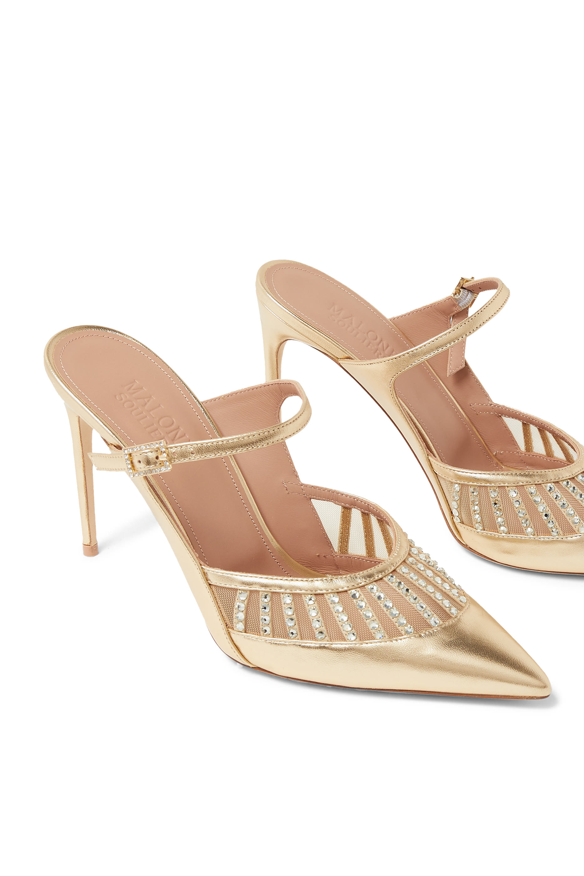 حذاء باردوت 90 مفتوح من الخلف جلد