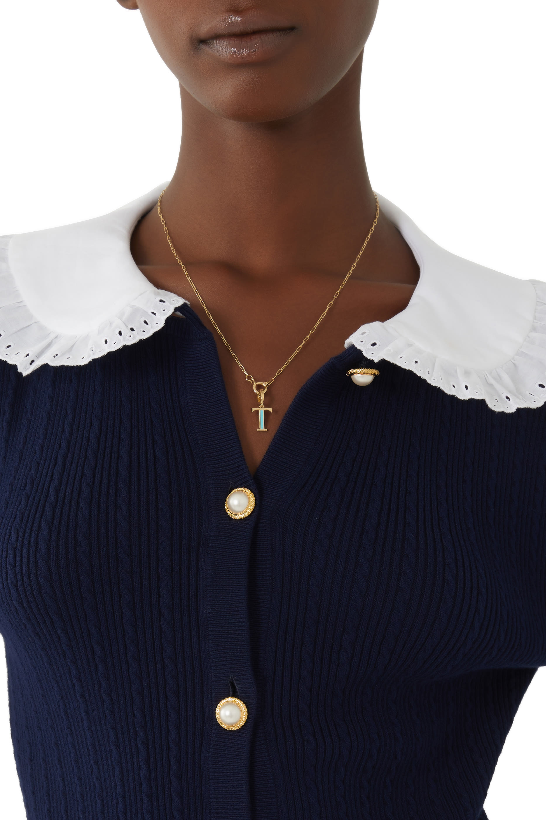 قلادة رفيعة ذهب أصفر عيار 18