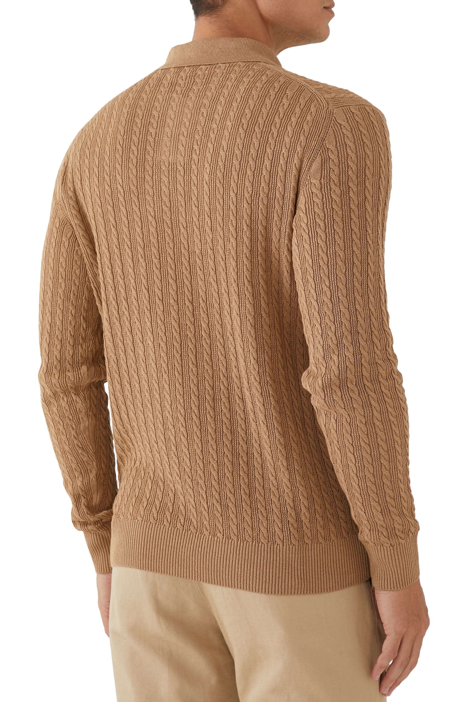 قميص بولو منسوج