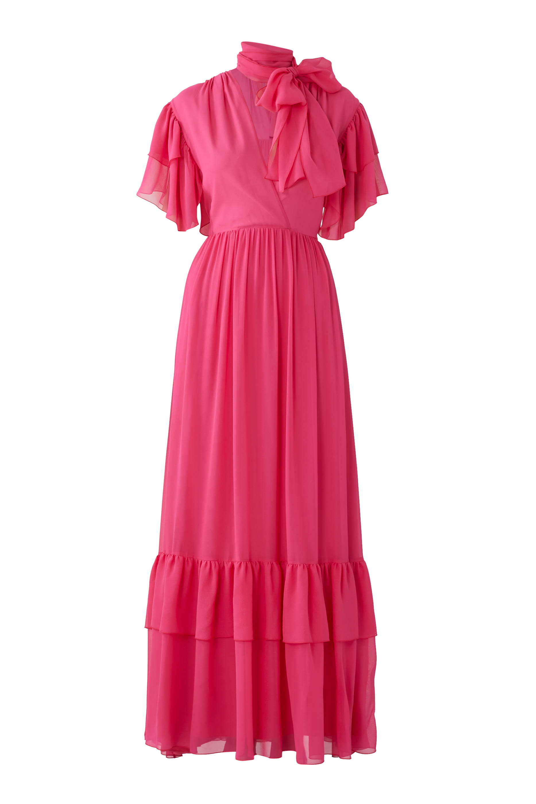 فستان 02.2كحمجورجيت حرير بكشكش