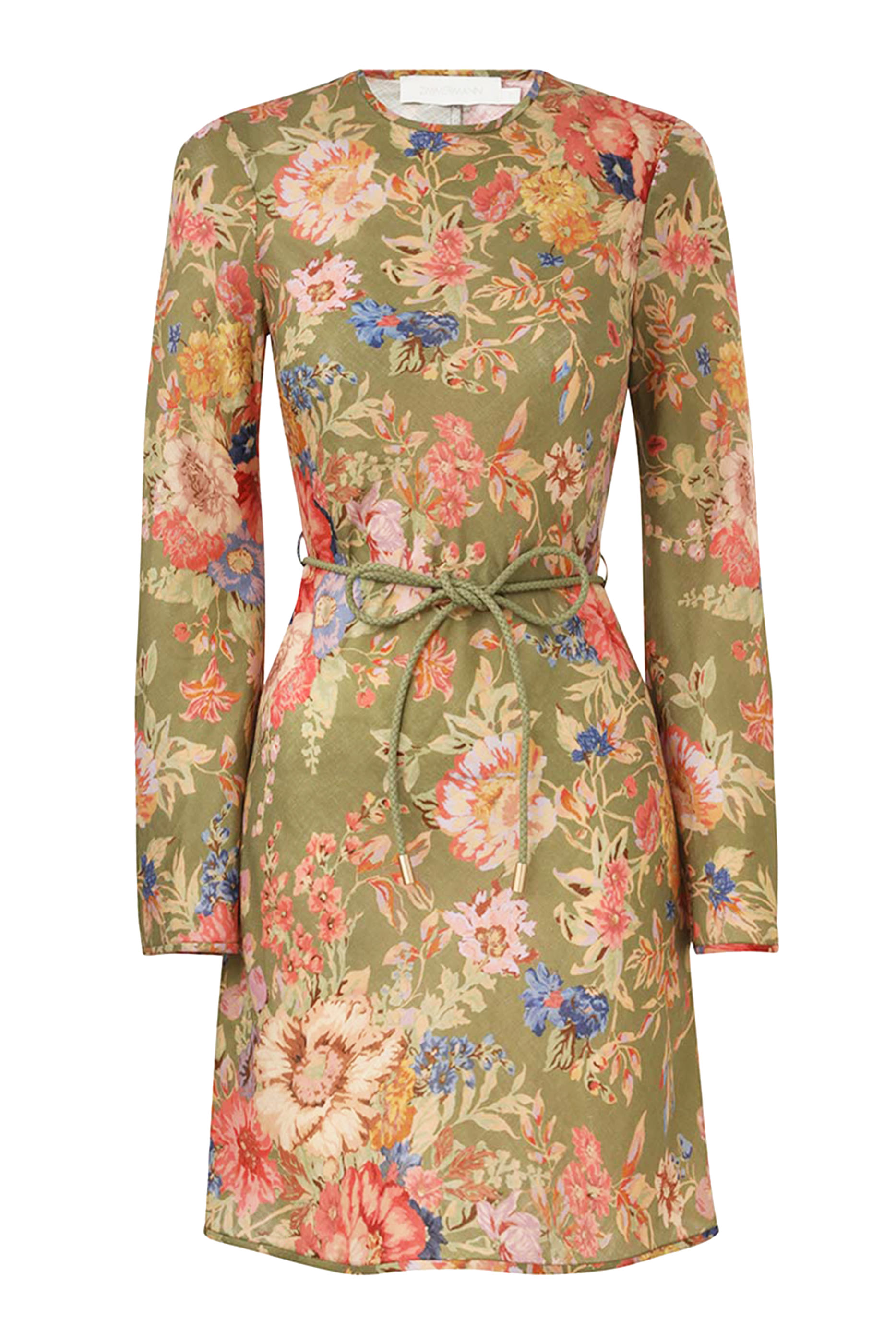 فستان أوغست قصير بقصة مائلة