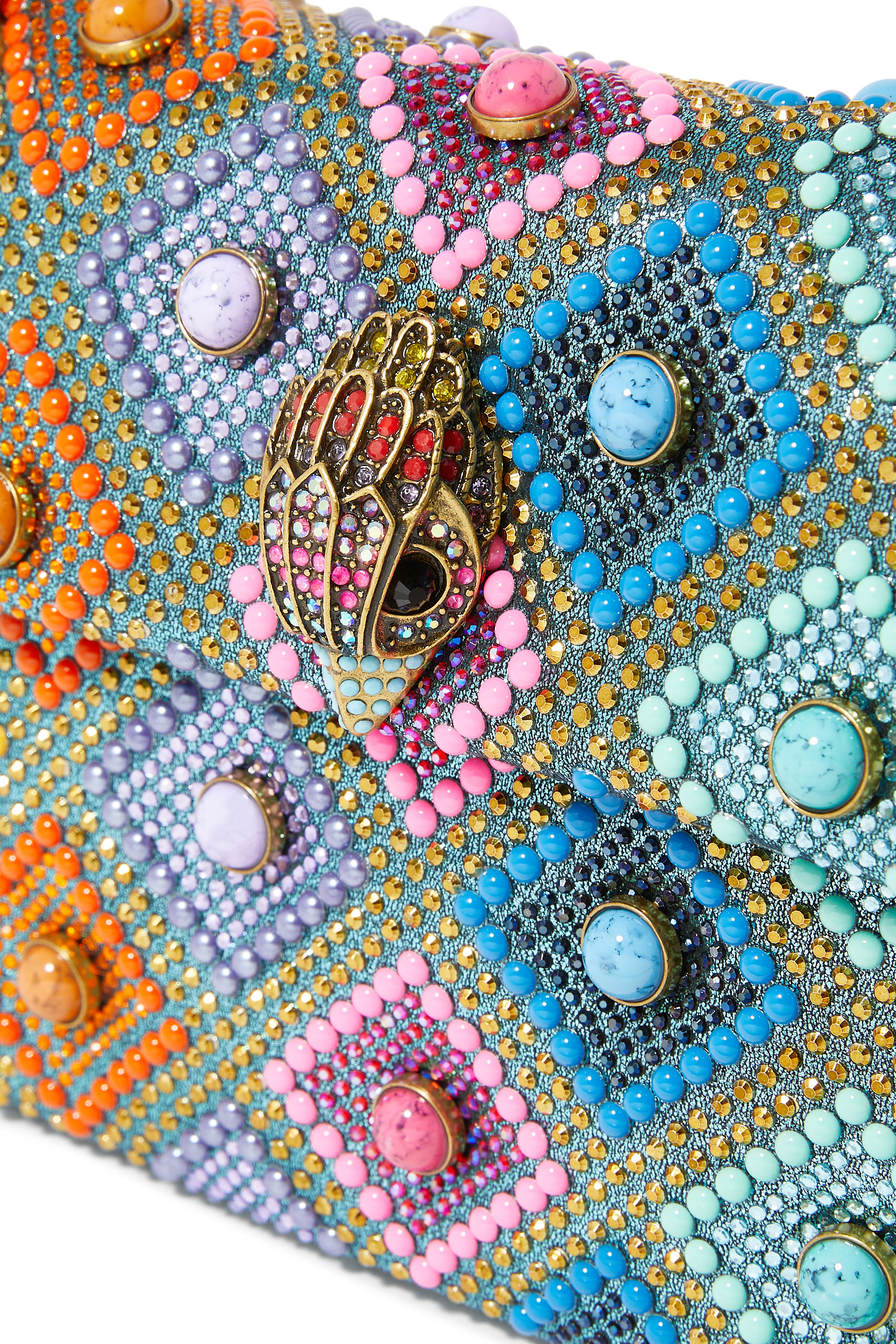 حقيبة كنسينغتون صغيرة مرصعة بالأحجار