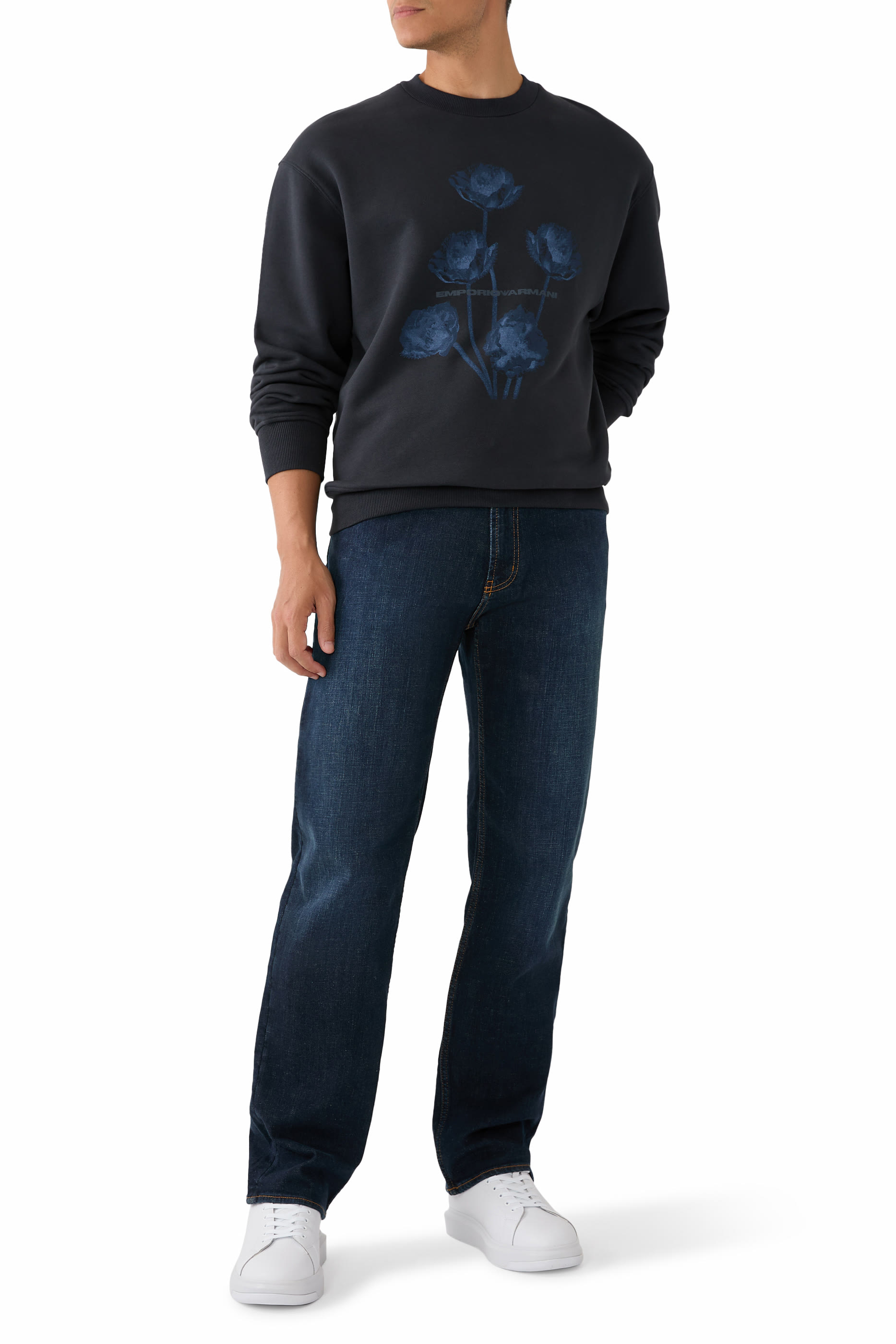 بنطال جينز جاي 76 بقصة ساق مستقيمة دنيم