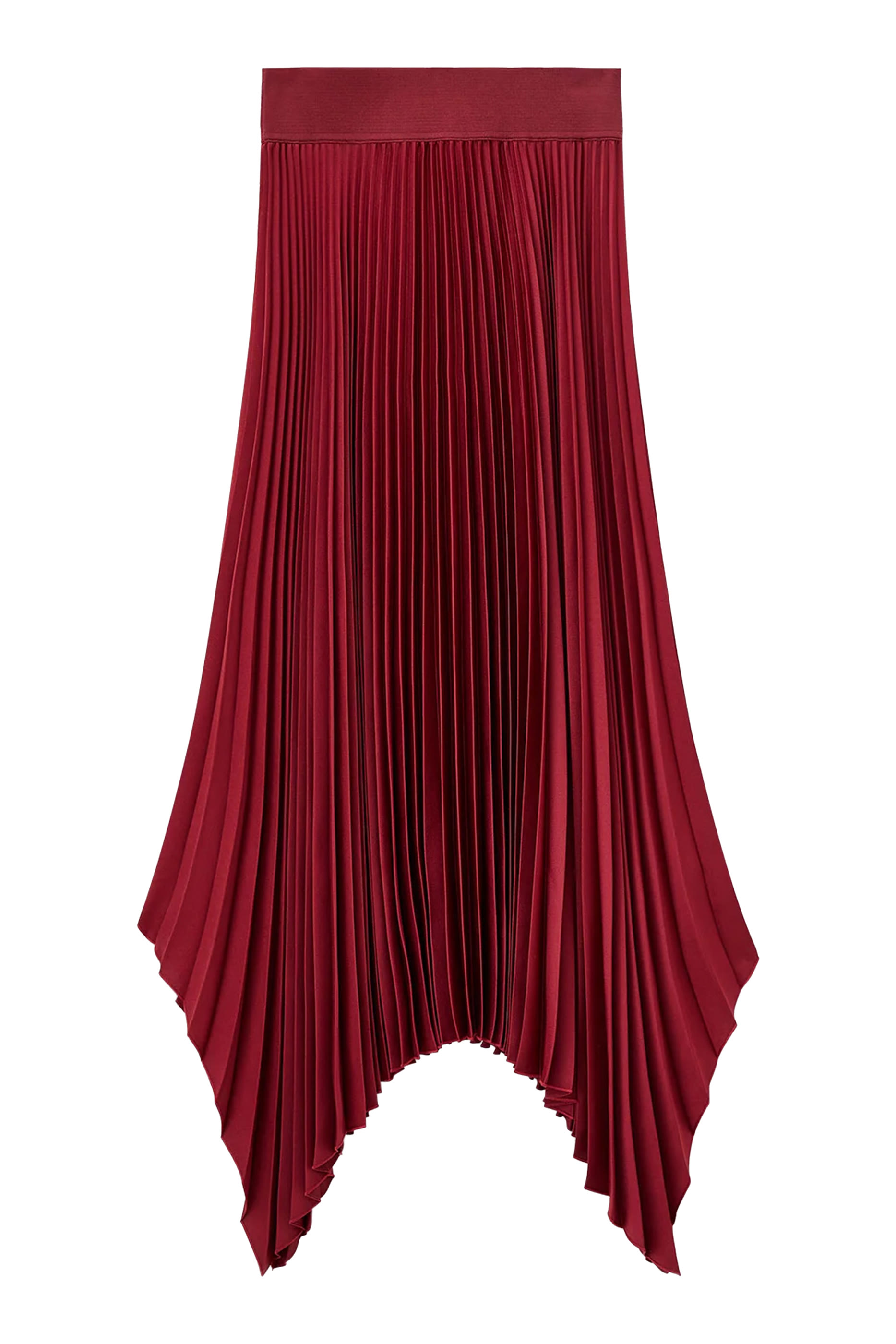 تنورة ايد منسوجة بطيات