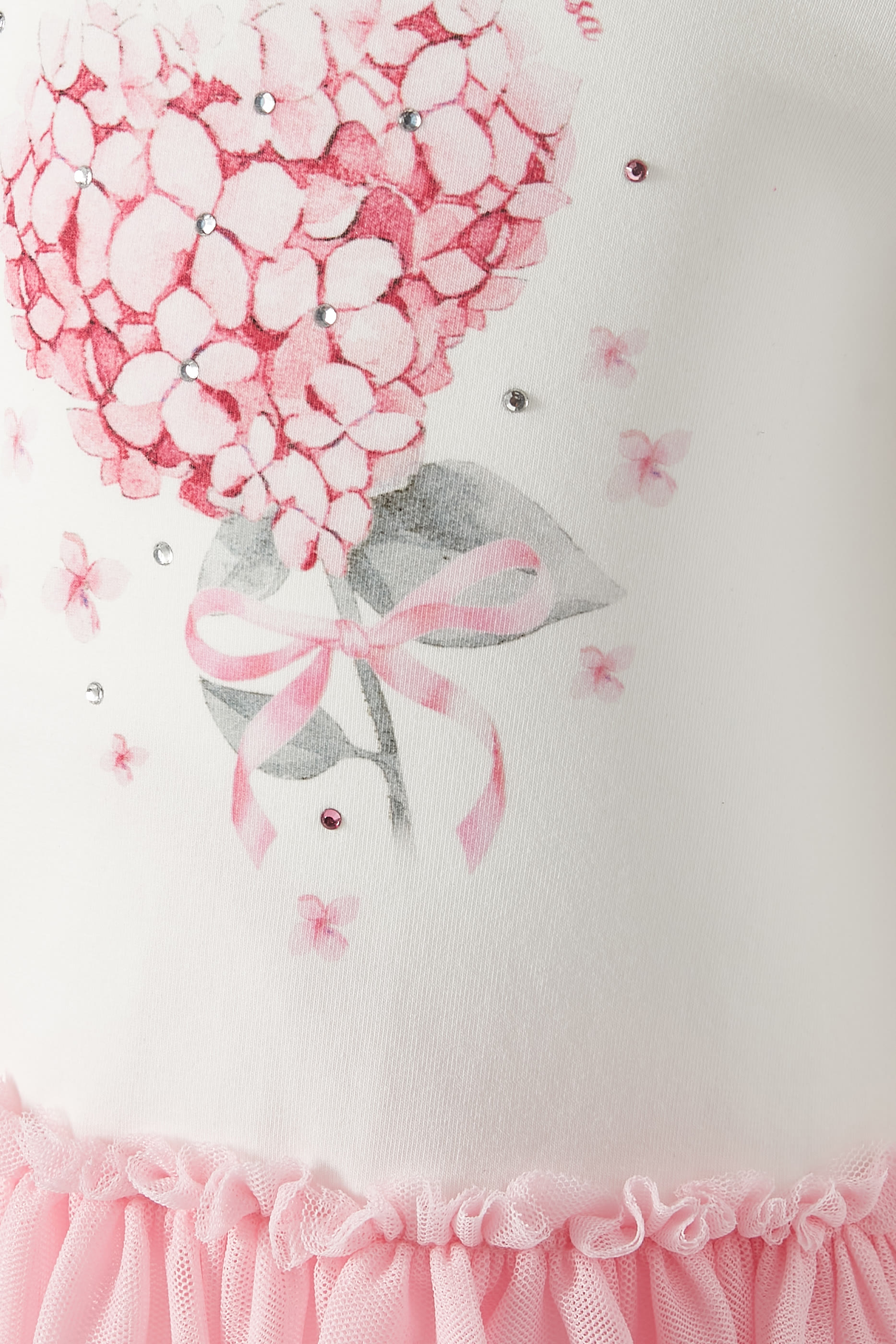 فستان بنقشة قلب بزهور جيرسيه للأطفال