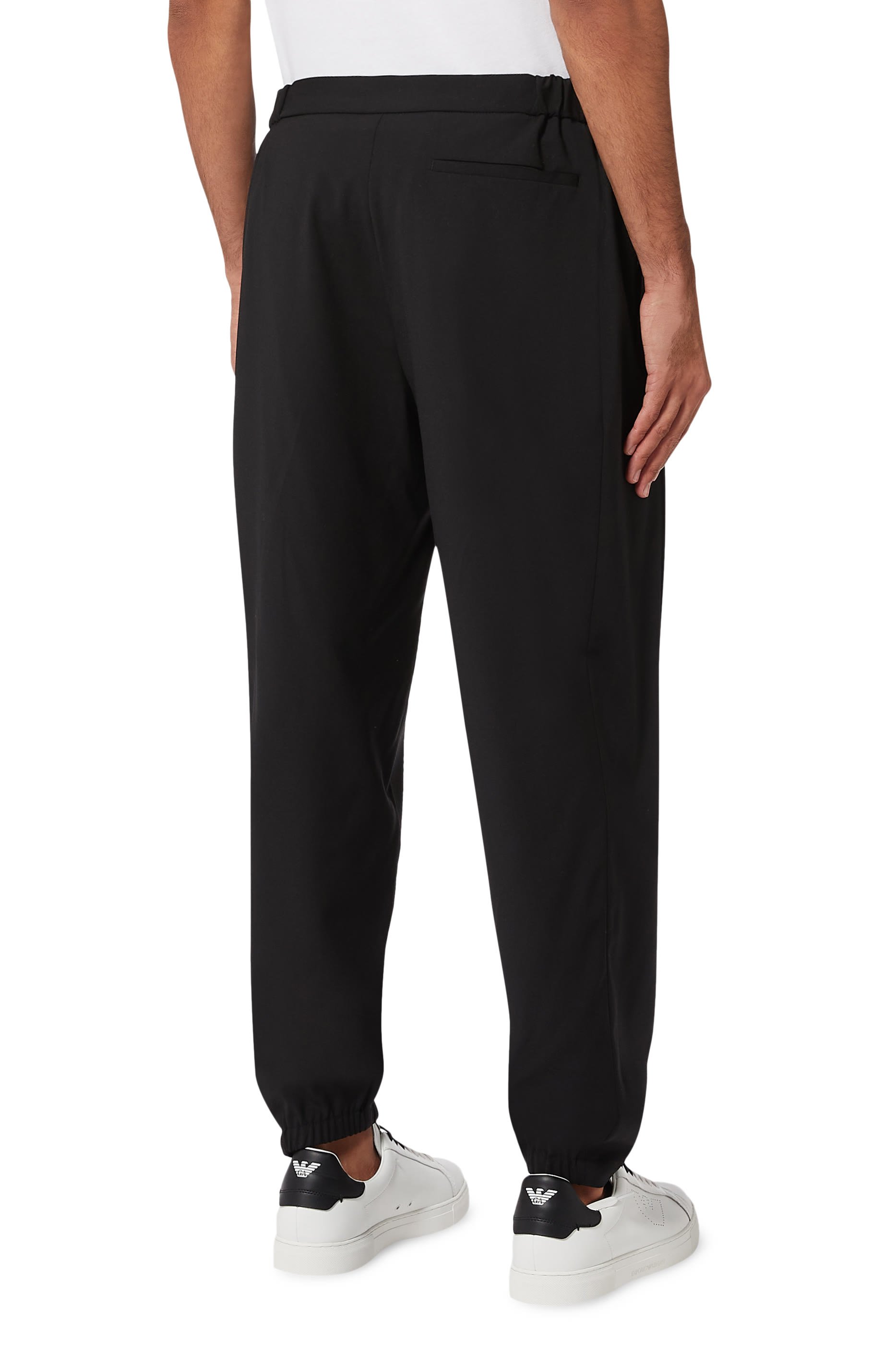 بنطال رياضي صوف بكر بقصة ساق مستقيمة