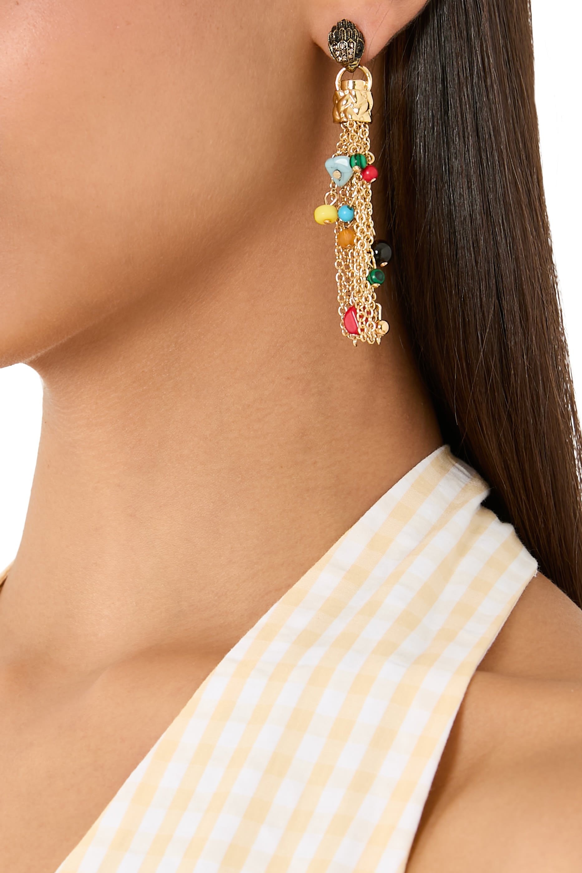 أقراط تاسل بتصميم رأس النسر، نحاس