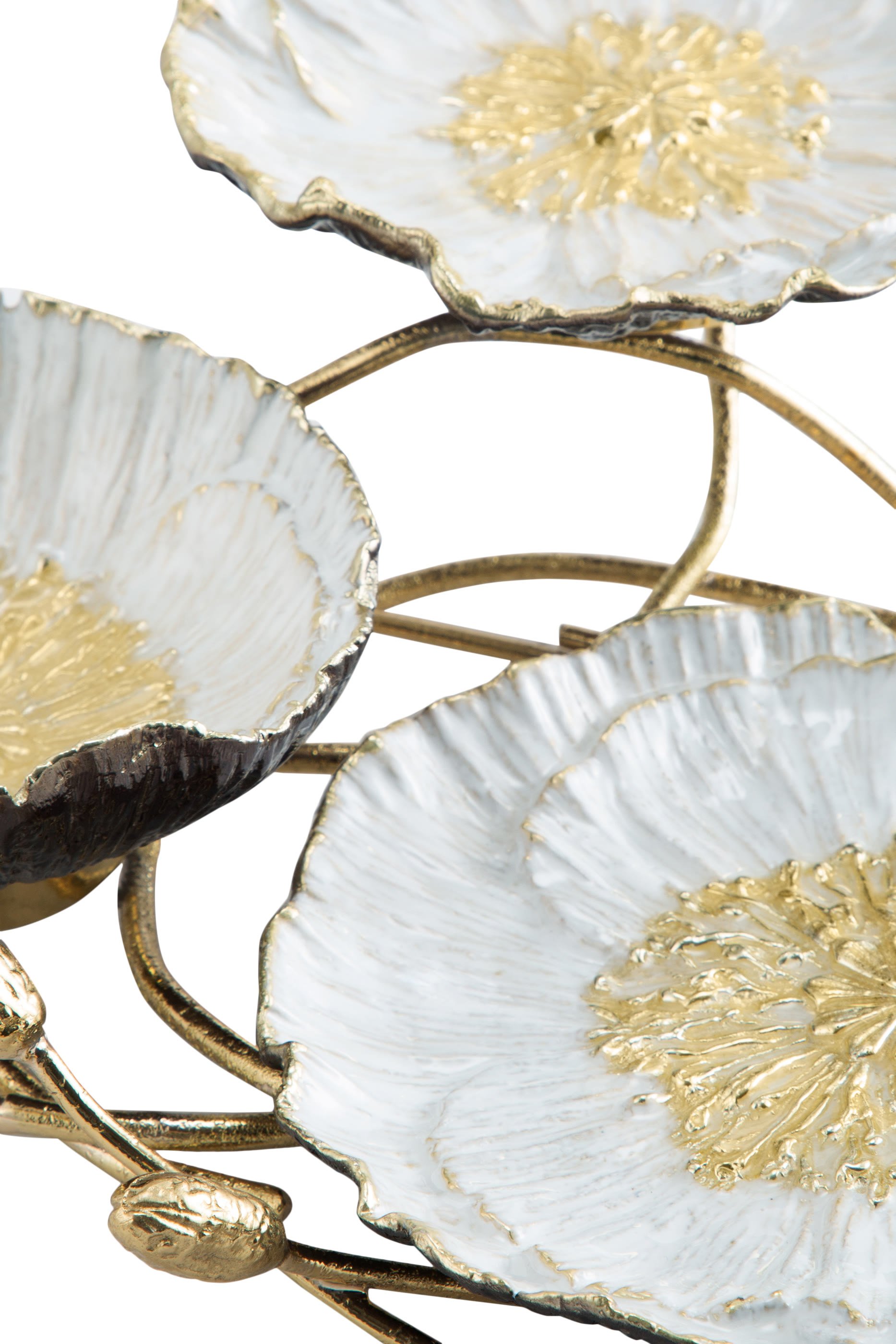 طبق ثلاثي بتصميم شقائق النعمان