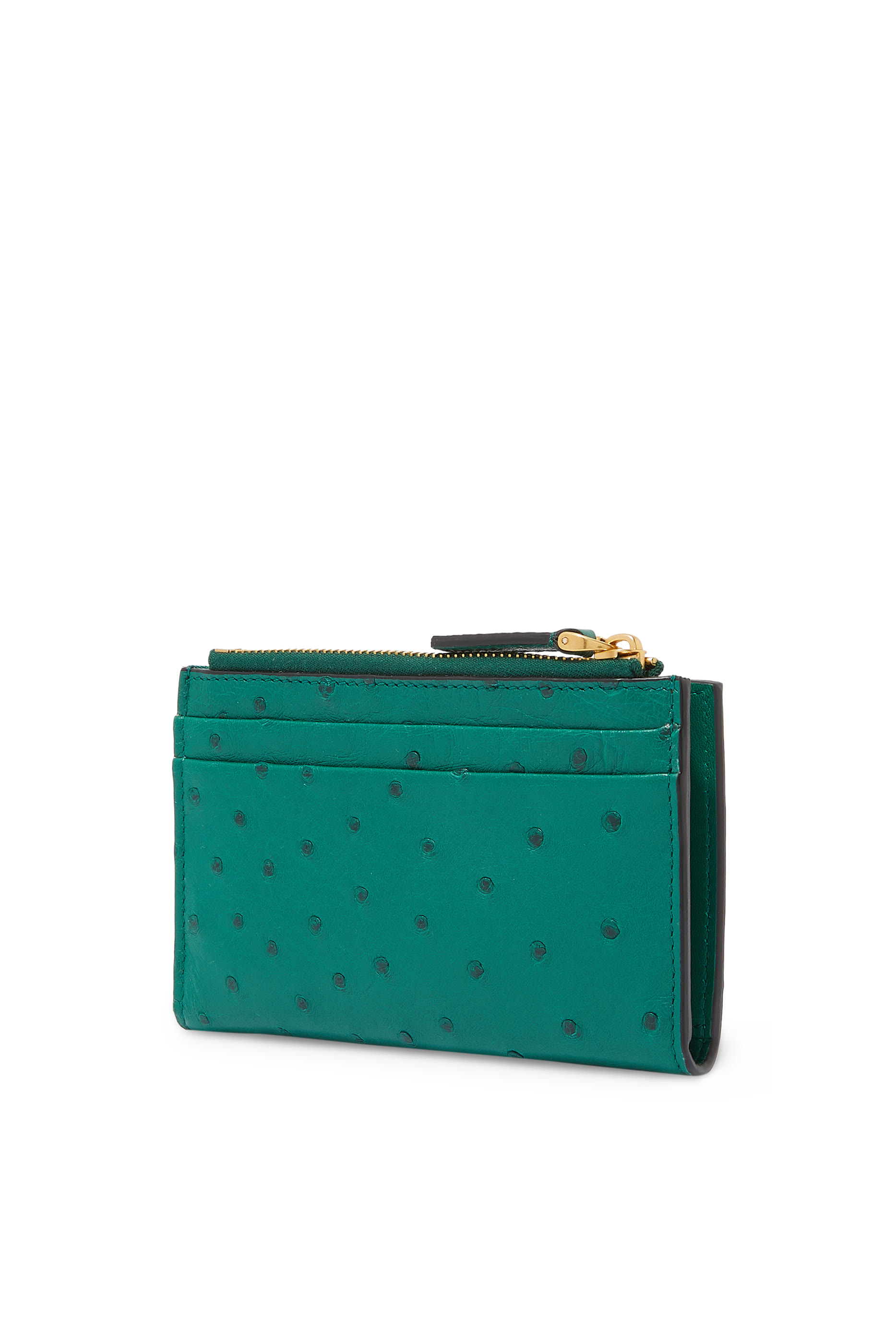 حافظة بطاقات بسحّاب وشعار V