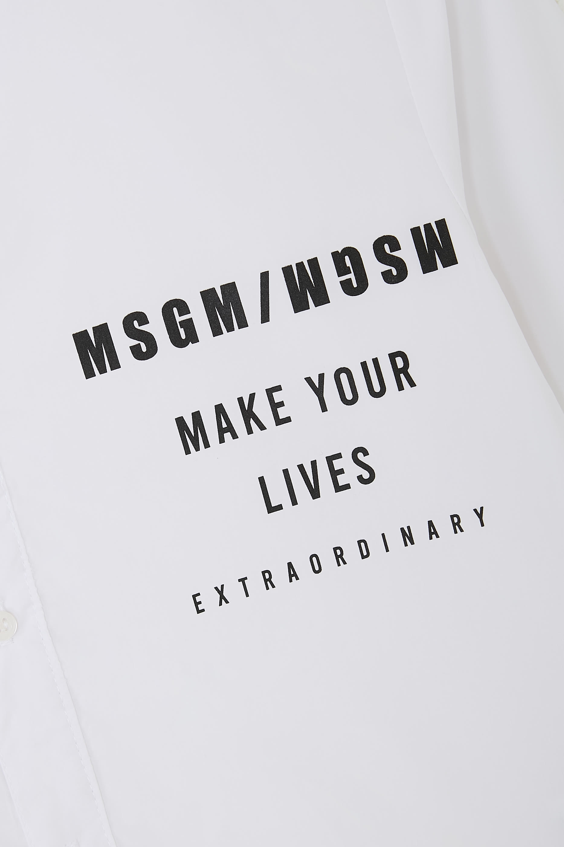 قميص بطبعة غرافيكية بوبلين للأطفال 