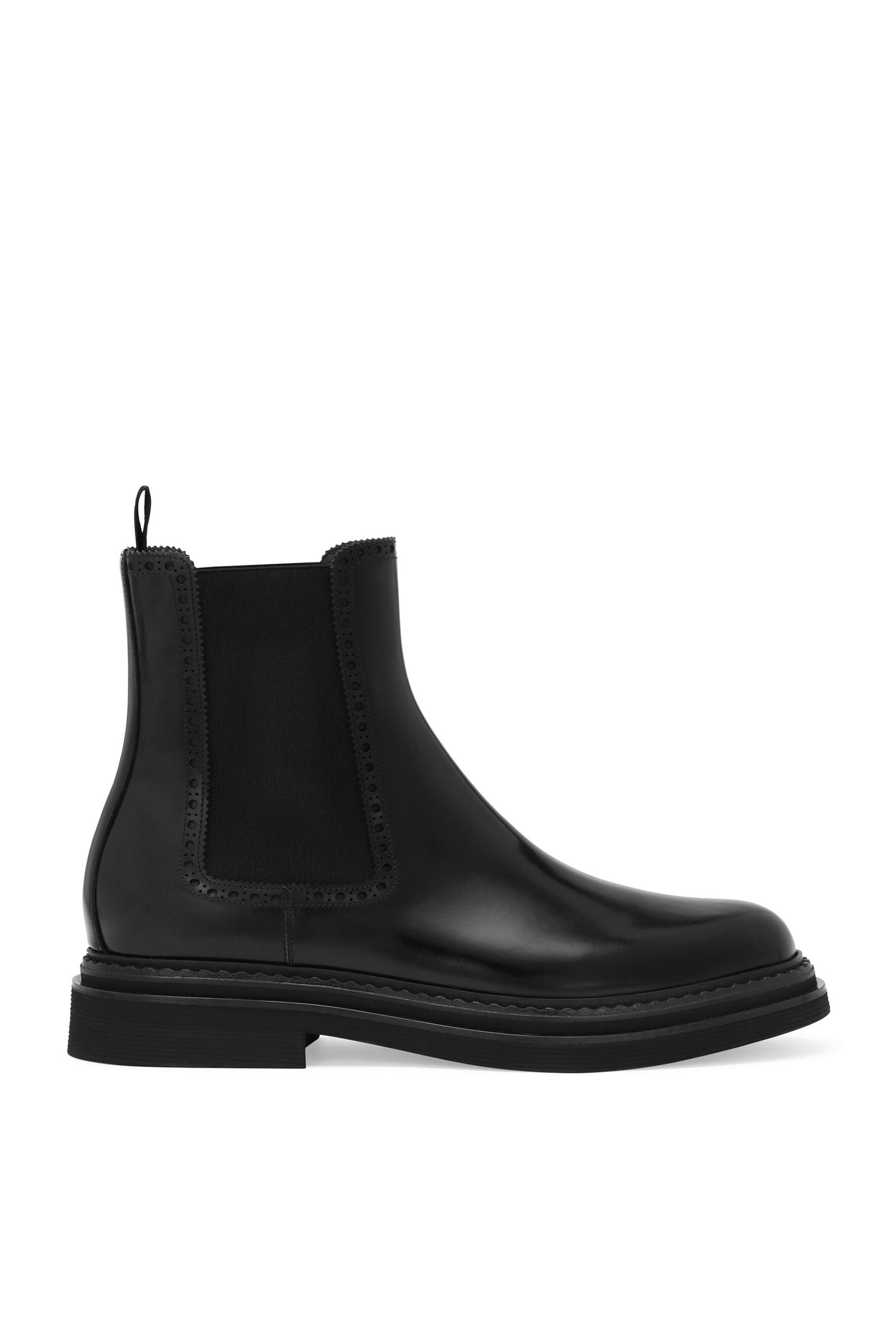 بوت بطول الكاحل جلد عجل ناعم