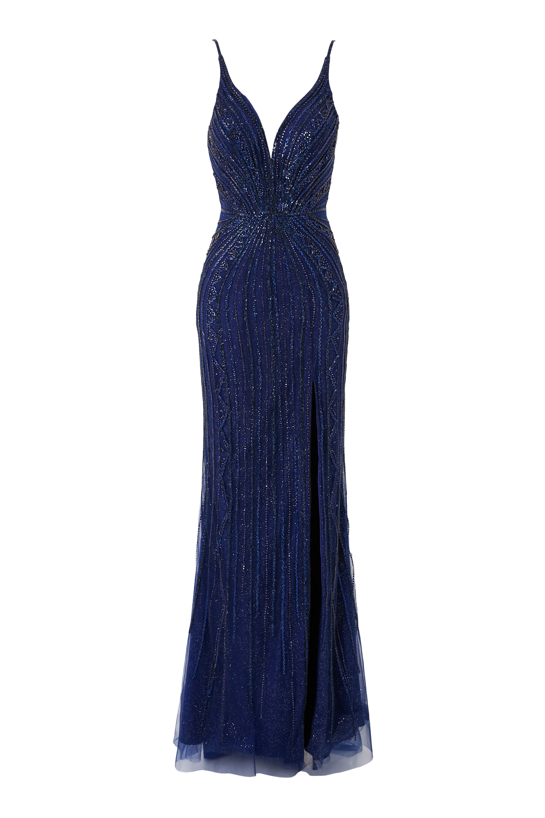 فستان سهرة بلا أكمام