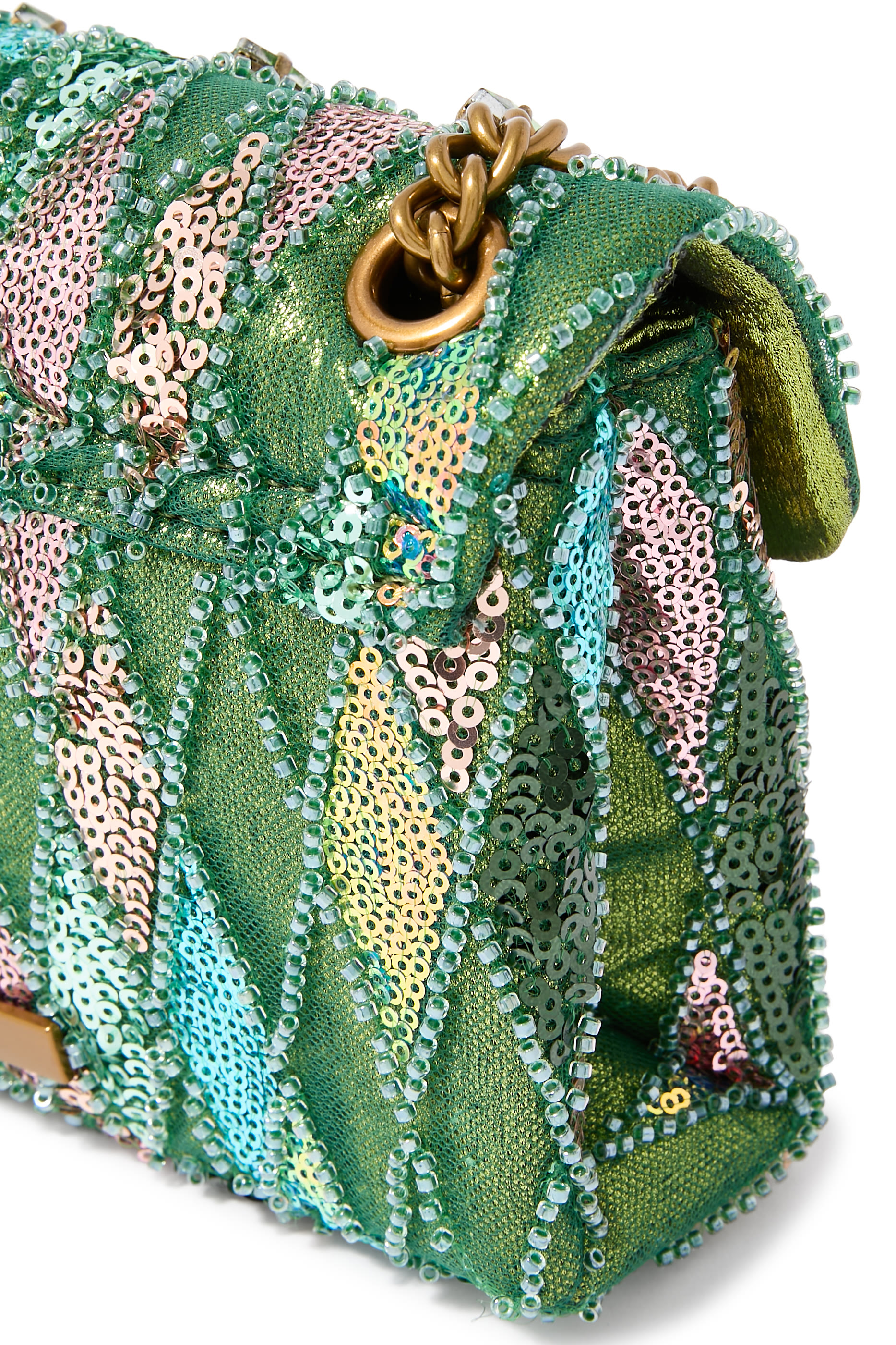 حقيبة كنسنغتون صغيرة مزينة بترتر