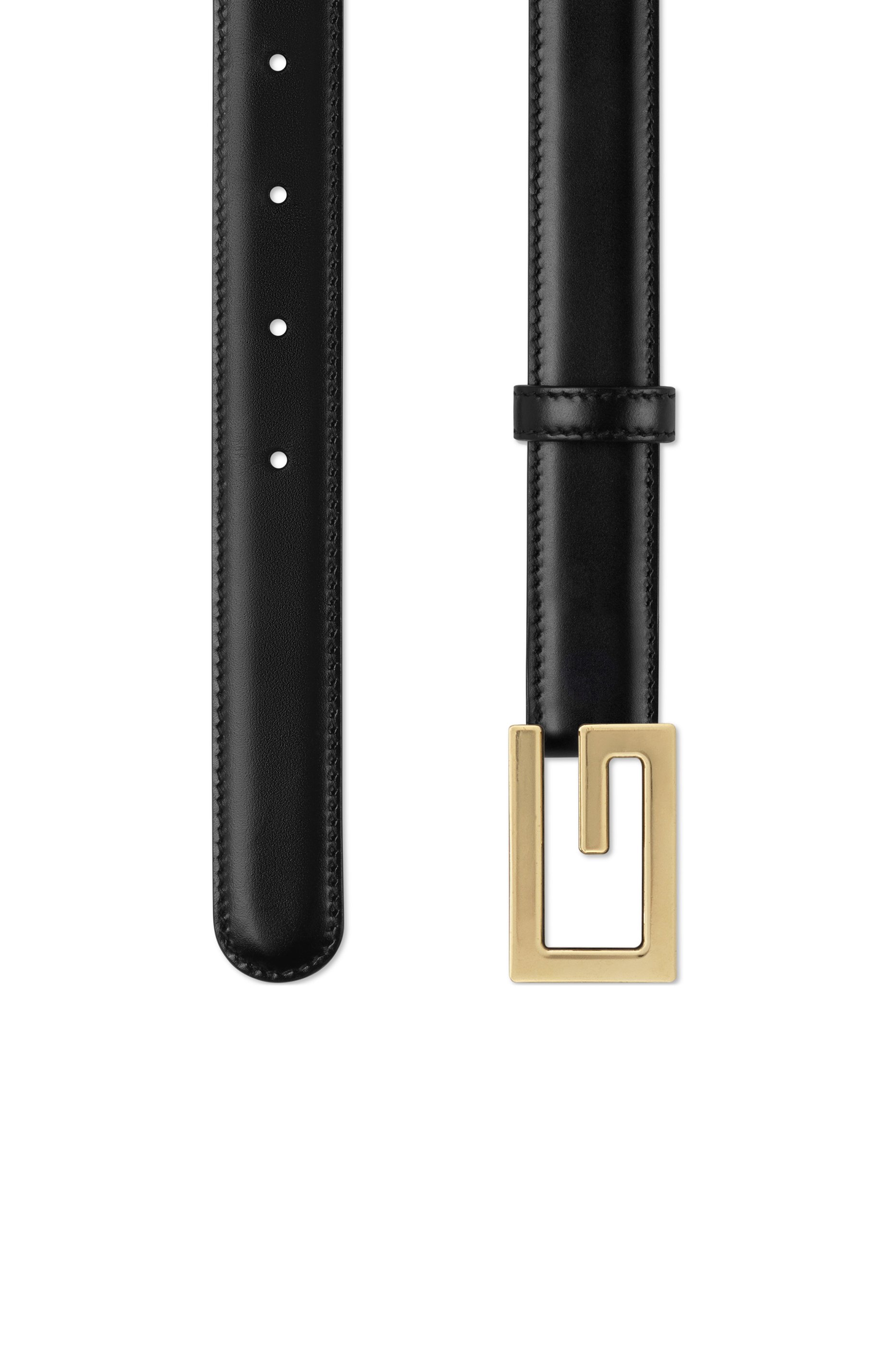 حزام جلد بإبزيم بتصميم حرف G