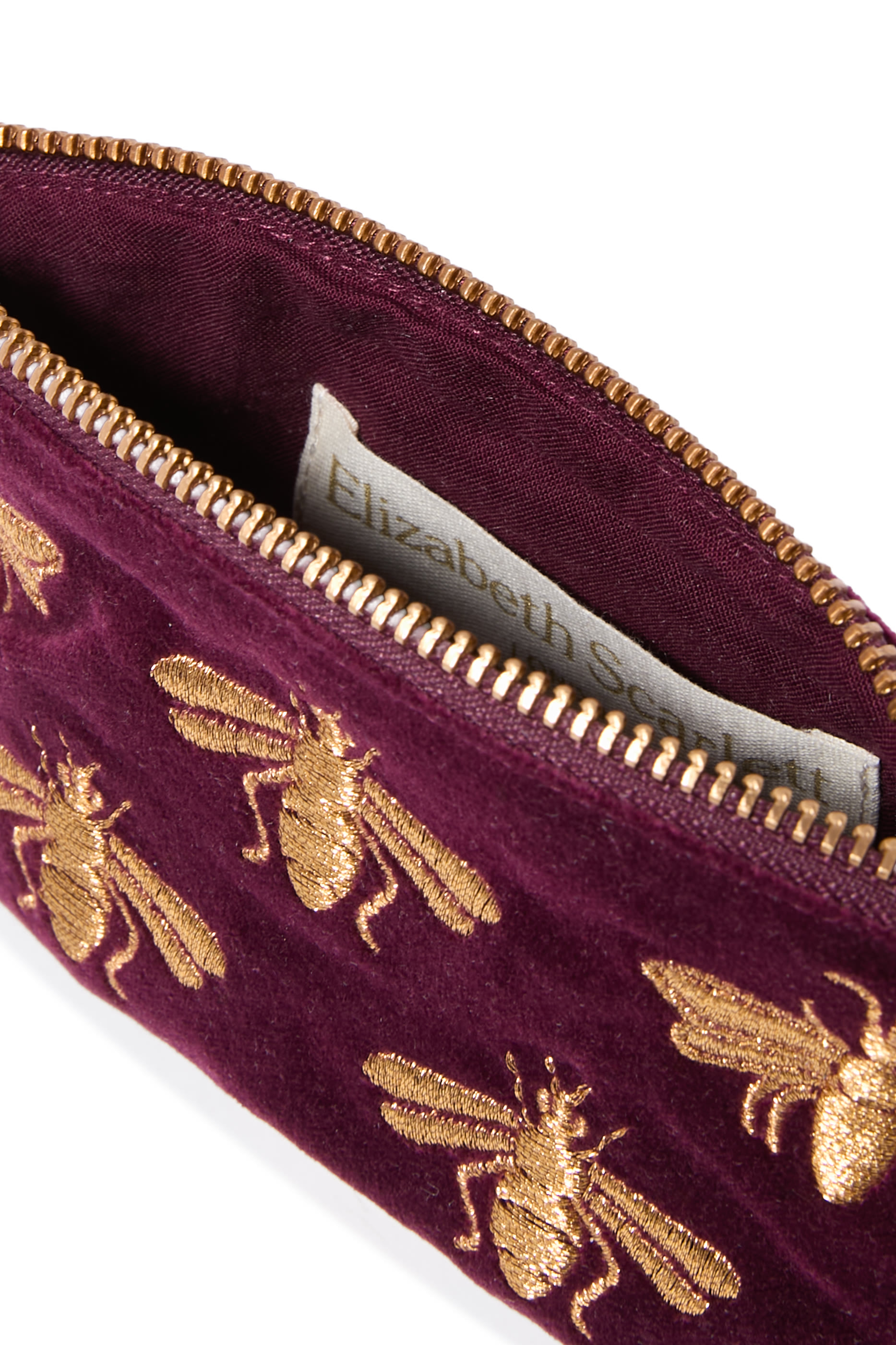 محفظة نقود بتطريز نحل