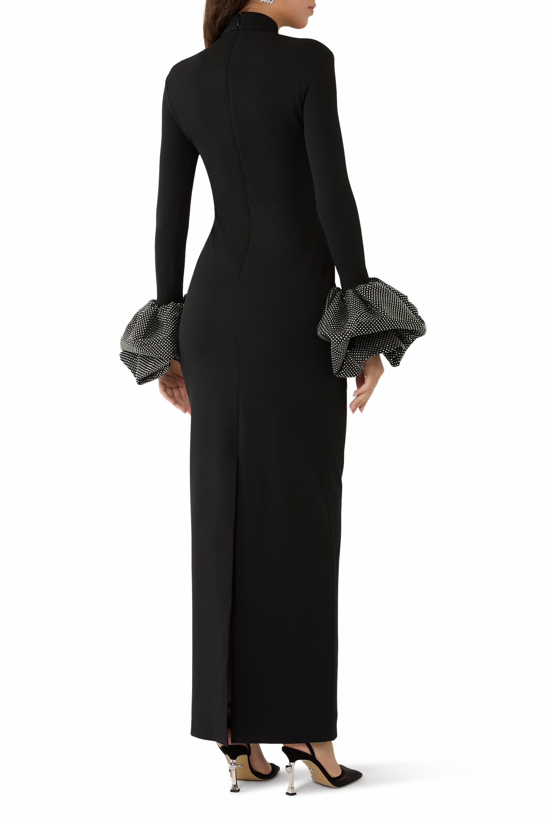 فستان فيفيانا طويل مزين بكريستال