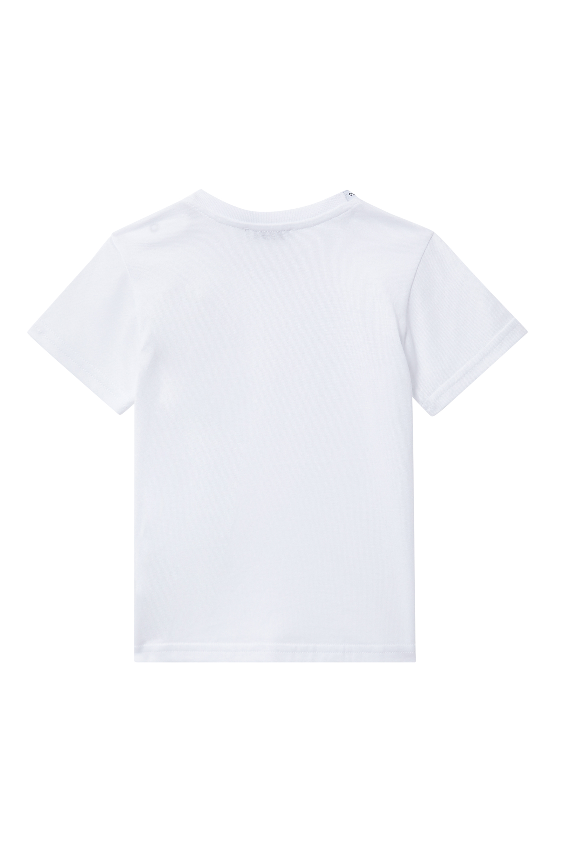 تي شيرت مزين بتاج على الجانب