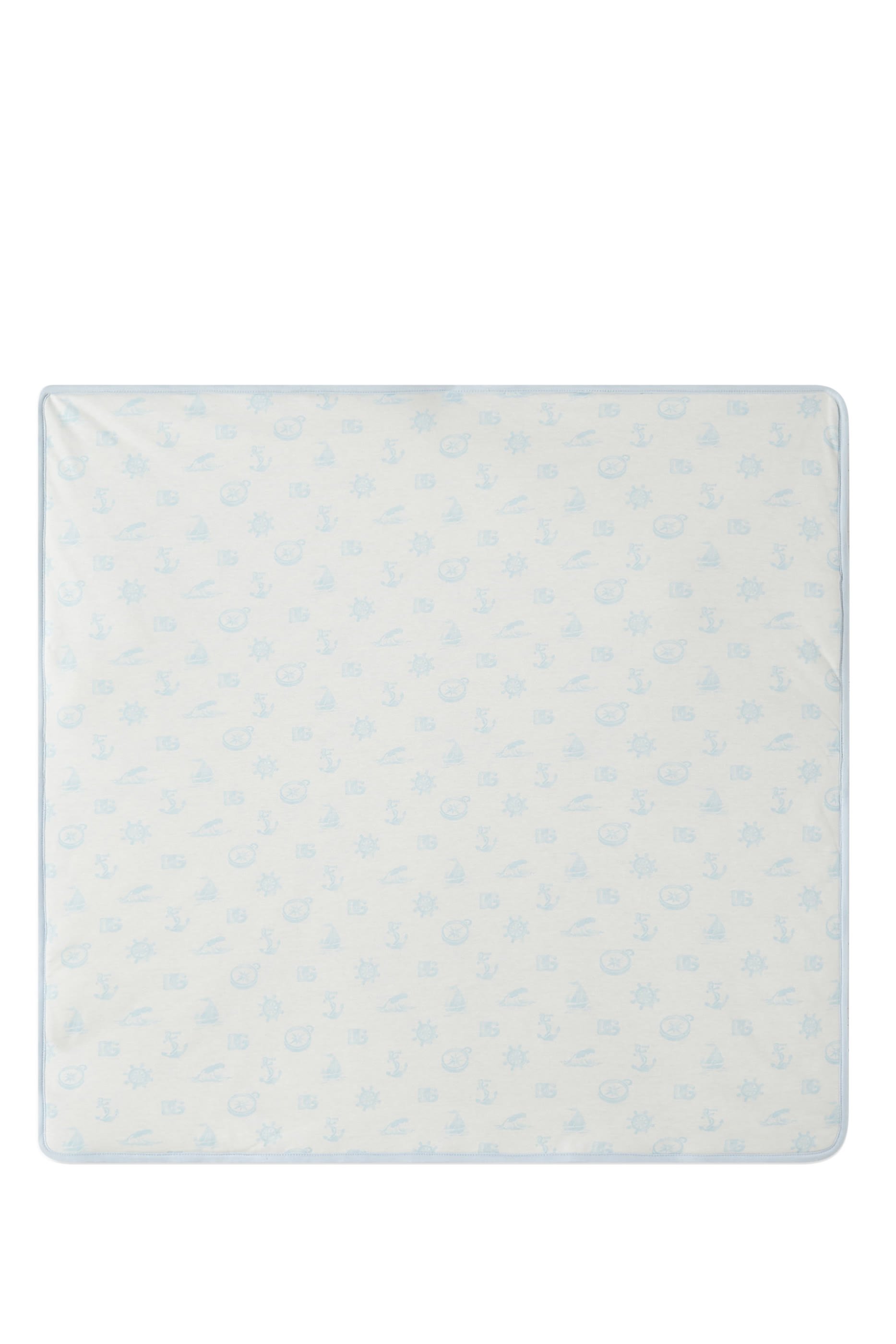 بطانية بطبعات شعار الماركة و قارب شراعي  للأطفال