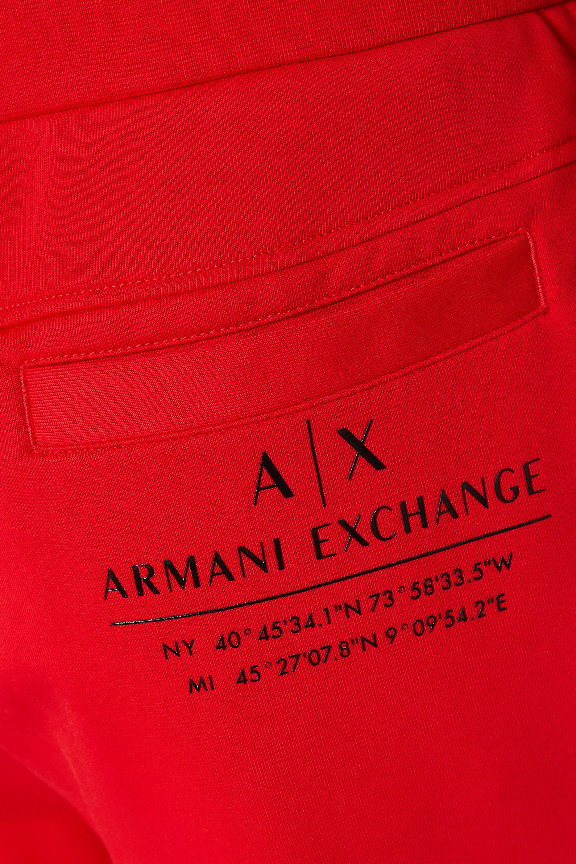 بنطال رياضي فرنش تيري مزين بشريط بشعار الماركة