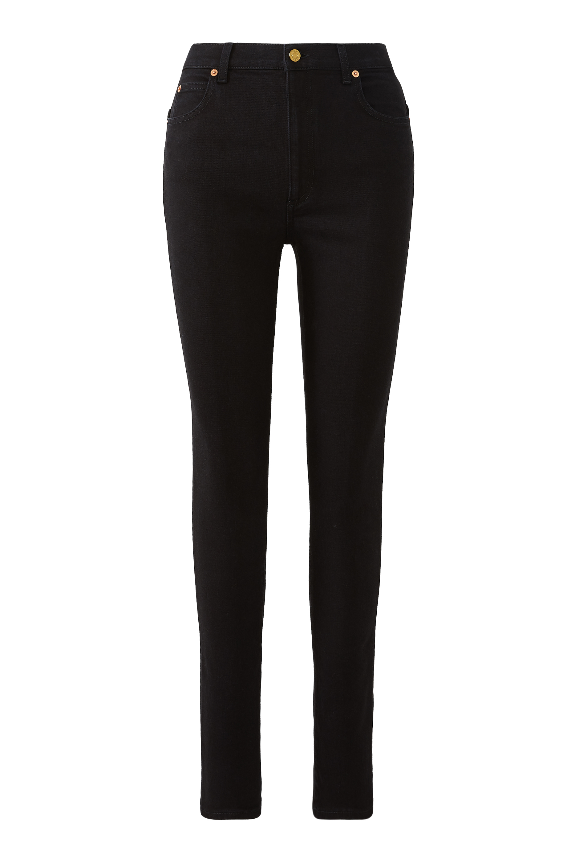 بنطال جينز دنيم بقصة سكيني وحلية لجام حصان