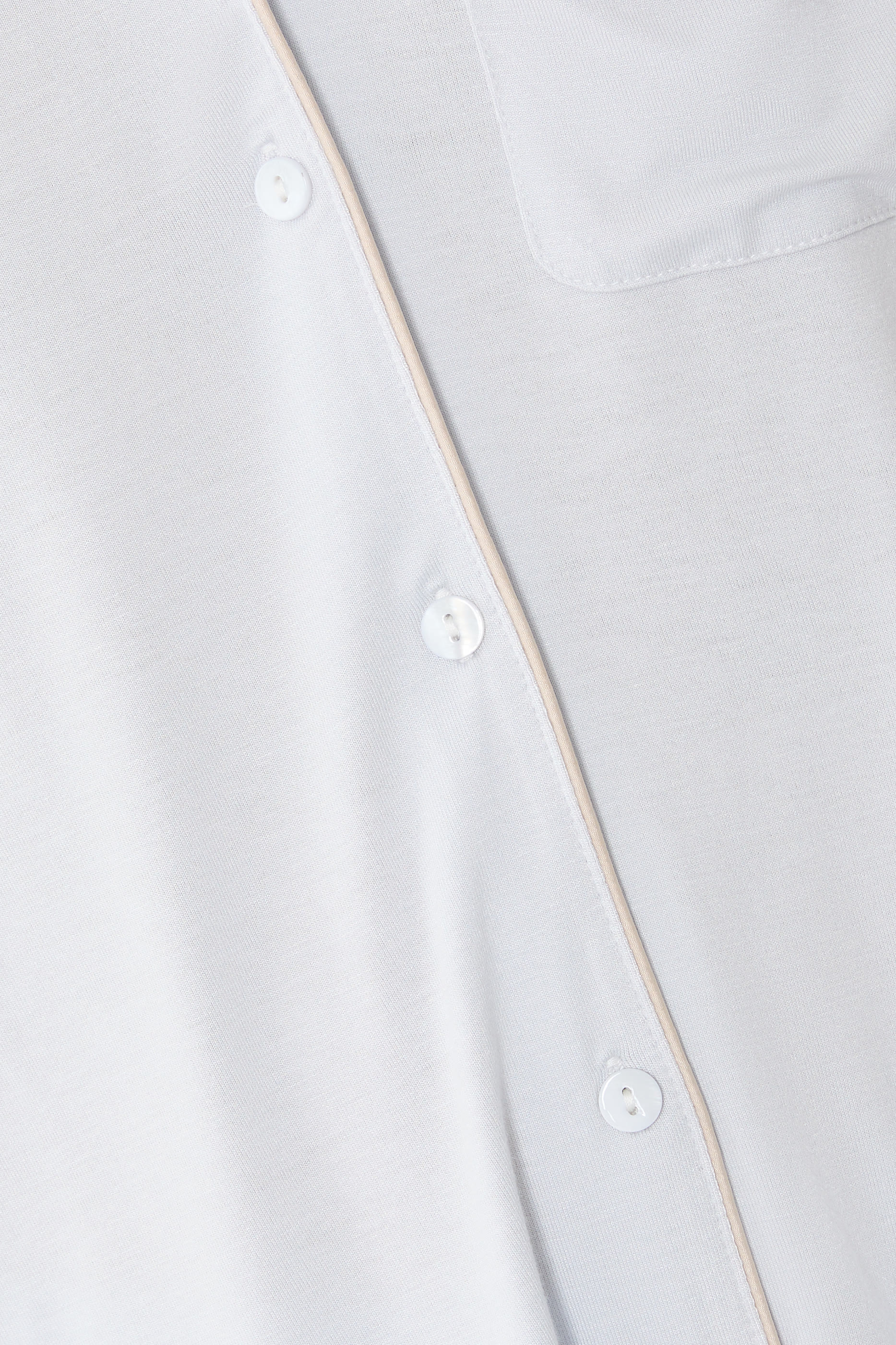 طقم بيجامة بقصة مريحة وحواف ملفوفة جيرسيه