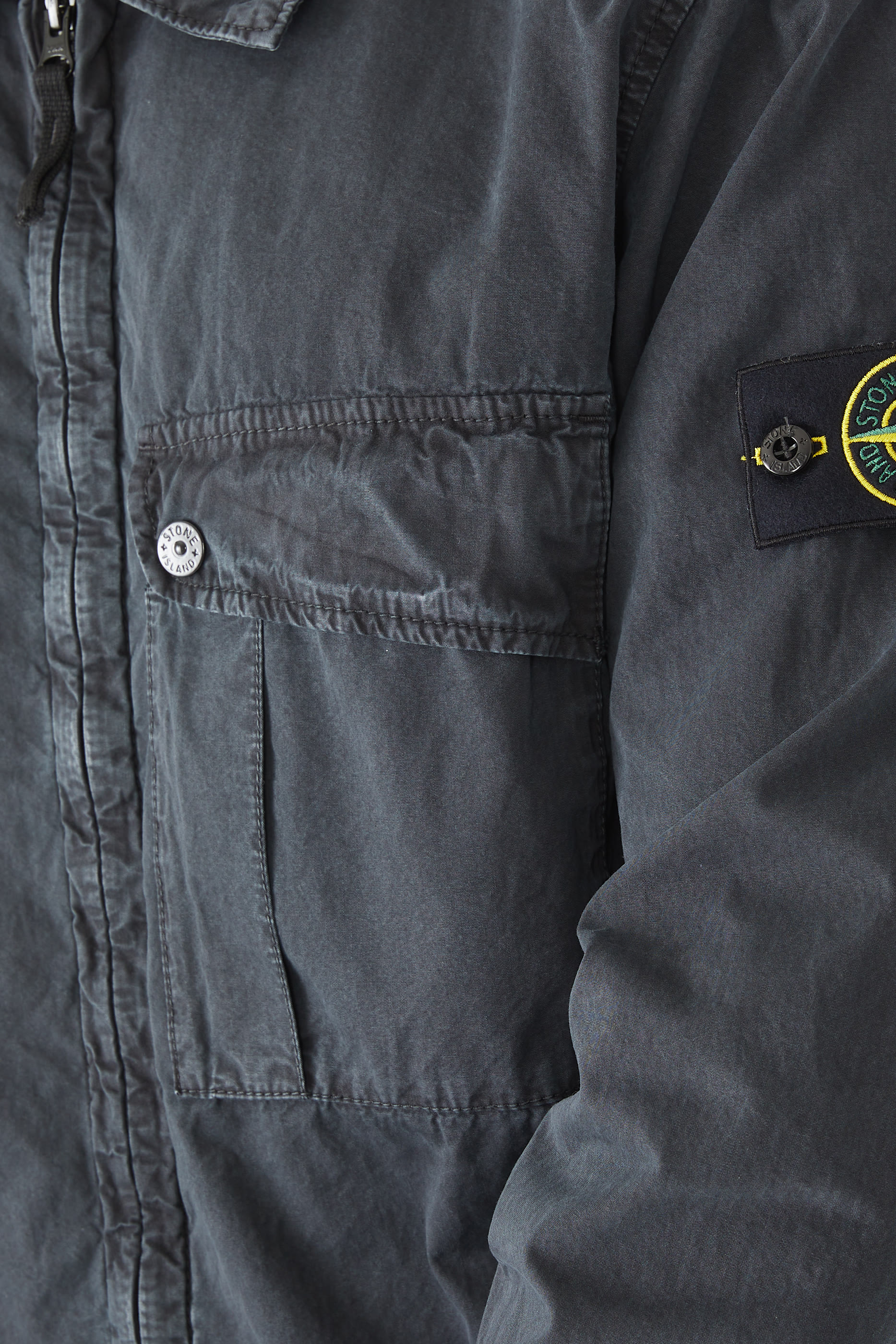 جاكيت بنمط قميص مصبوغ