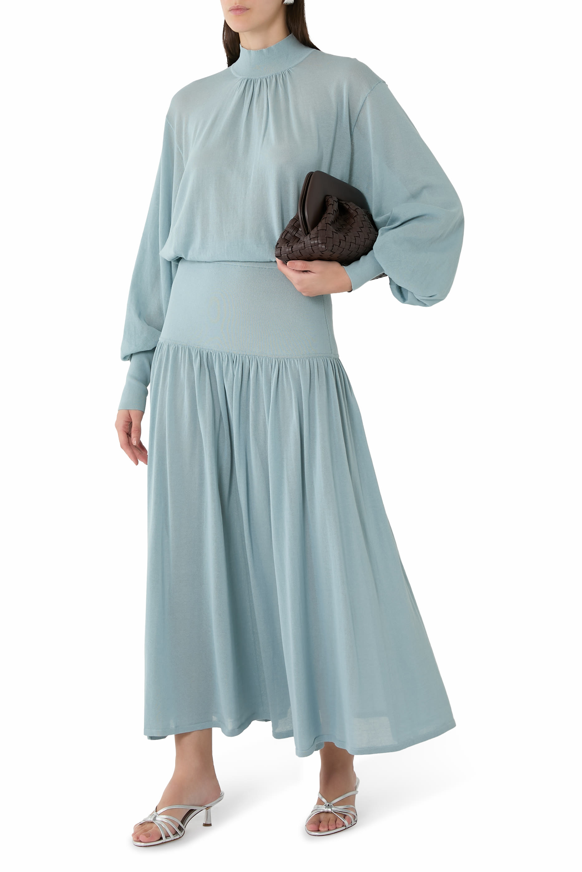 تنورة هيبنوتيك متوسطة الطول بكشكش