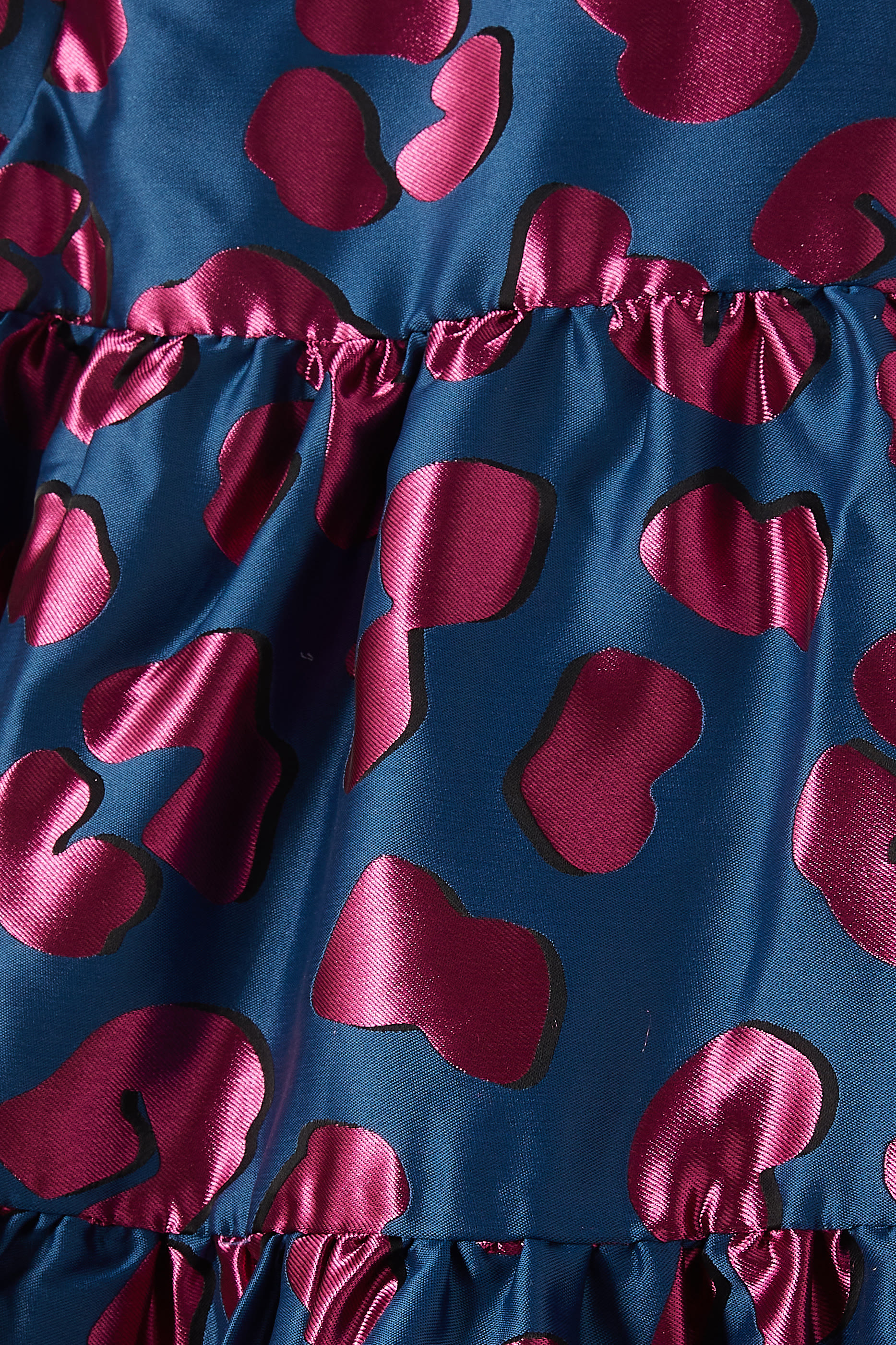 فستان بنقشة جلد فهد لامعة للأطفال