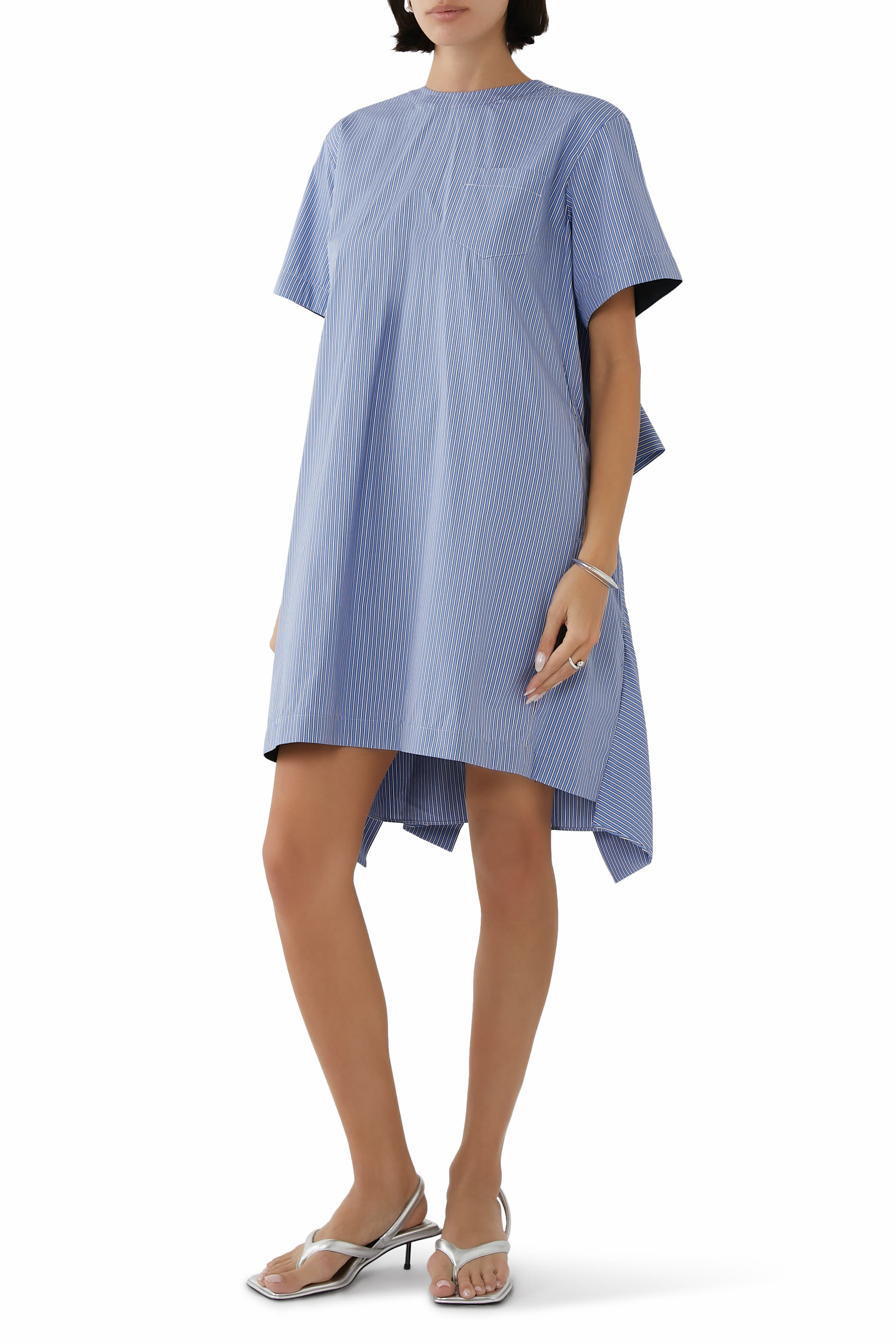 فستان قصير بوبلين