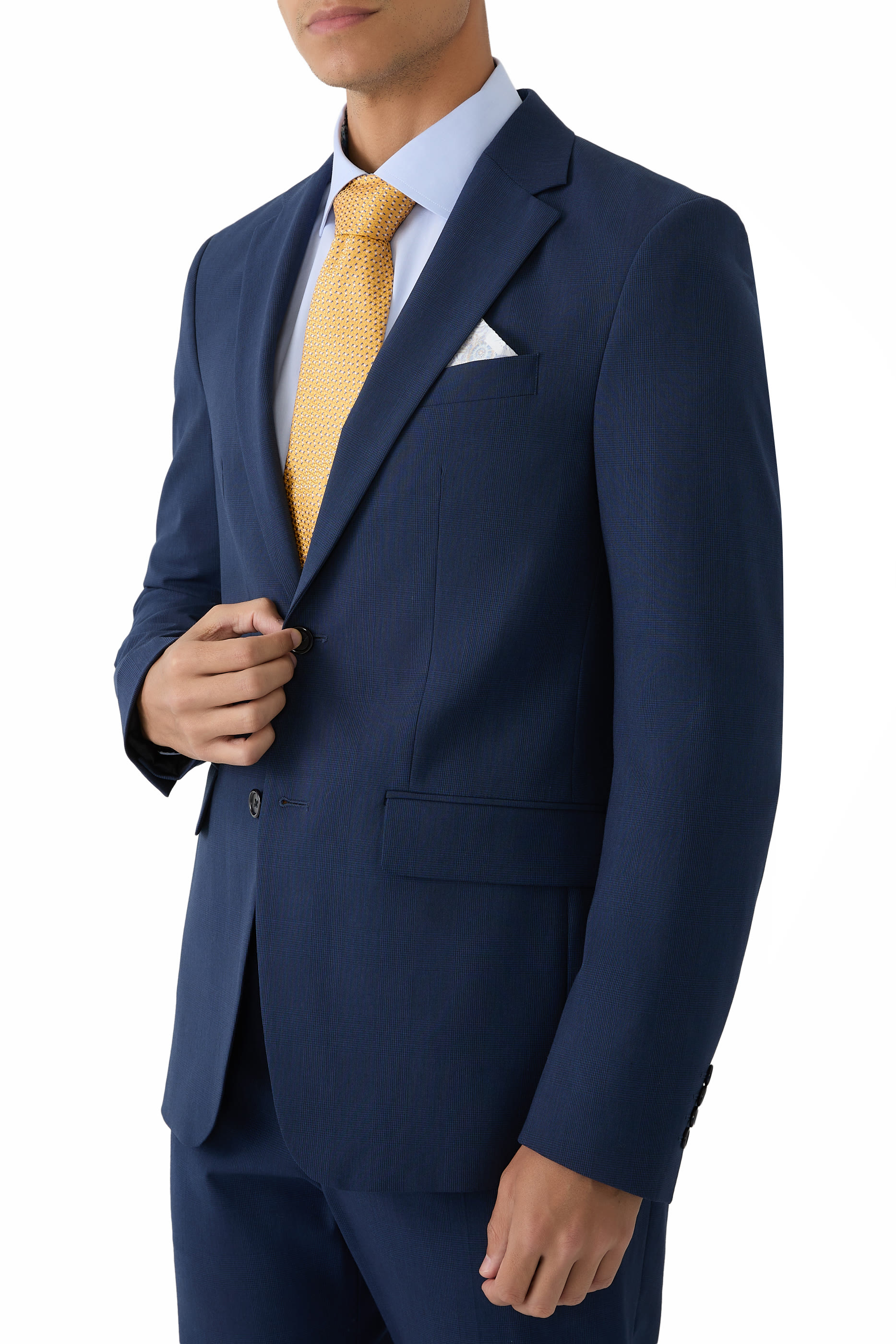 ربطة عنق بنقشة هندسية حرير