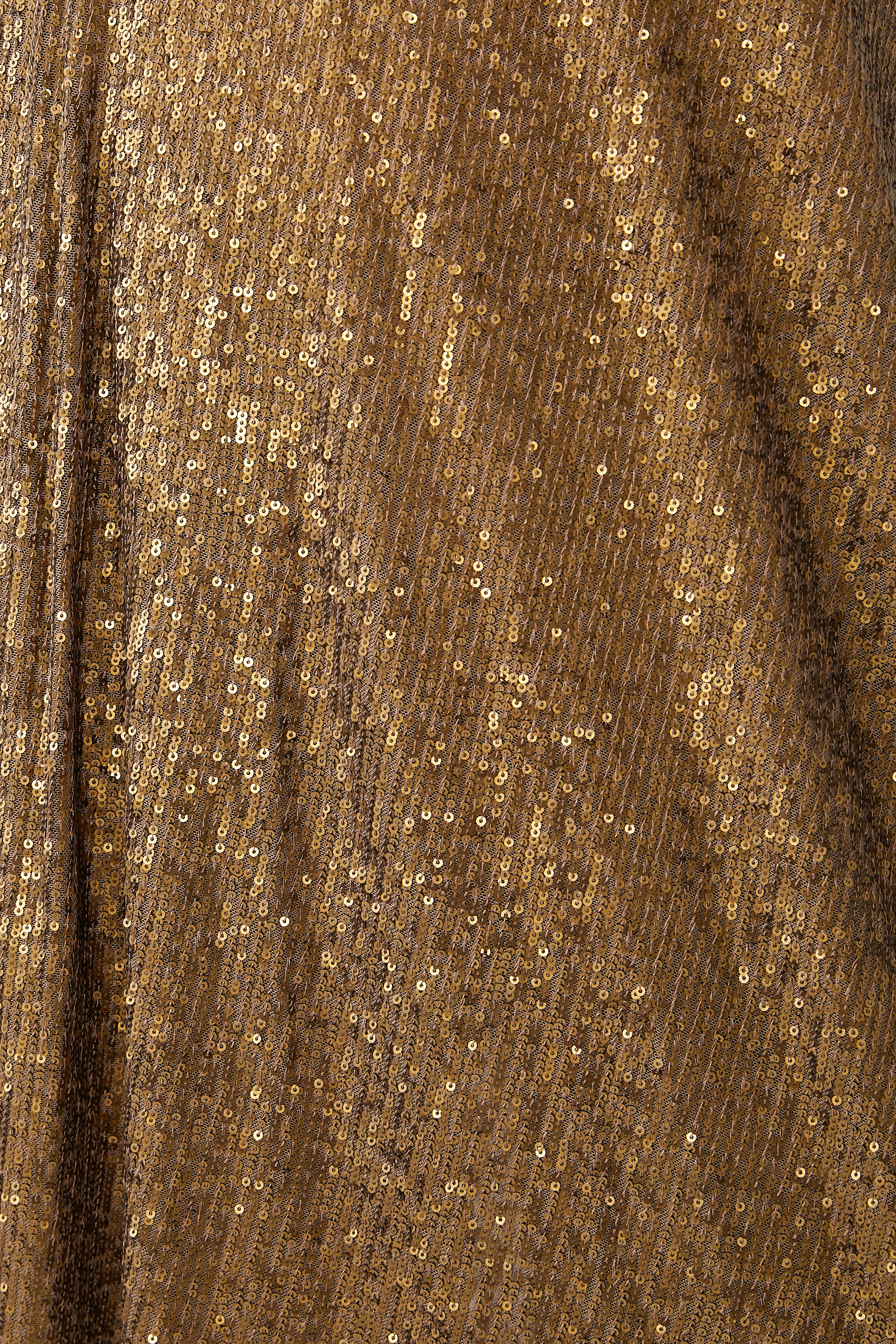 تونيك بحافة مائلة بكتف واحد وتطريزات بالترتر