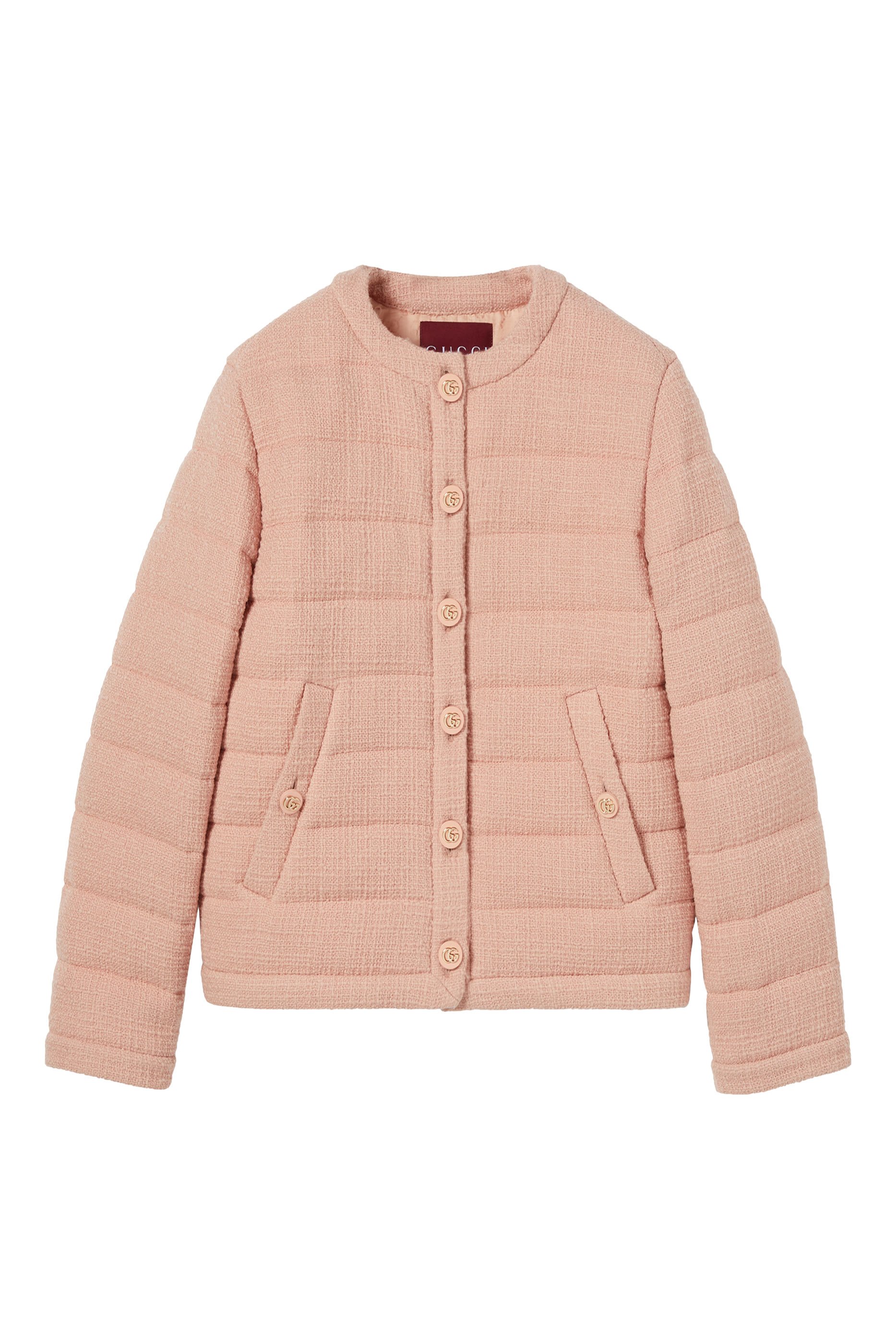 جاكيت مبطن صوف تويد بارز الملمس