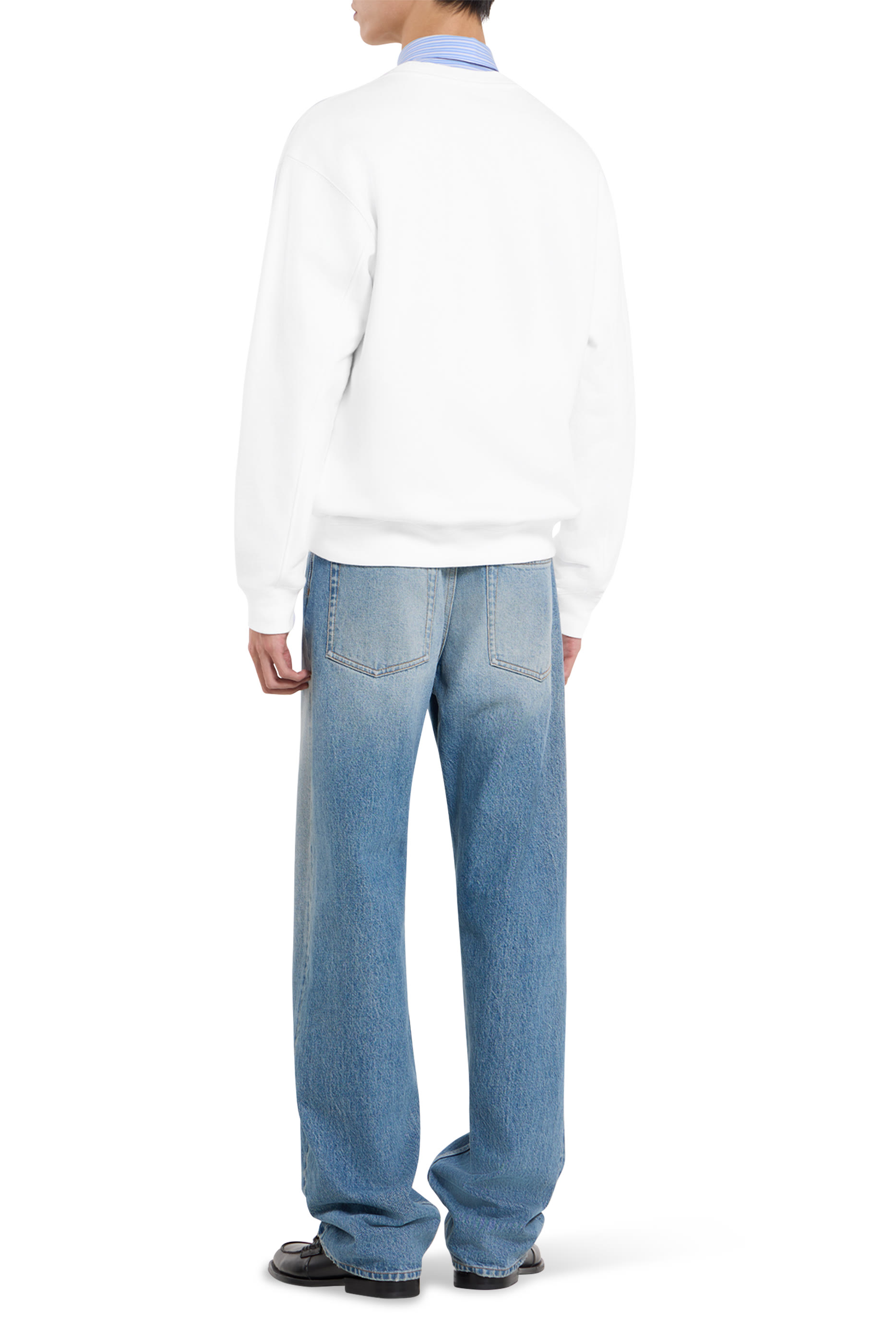 سويت شيرت بتطريز شعار الماركة قطن جيرسيه