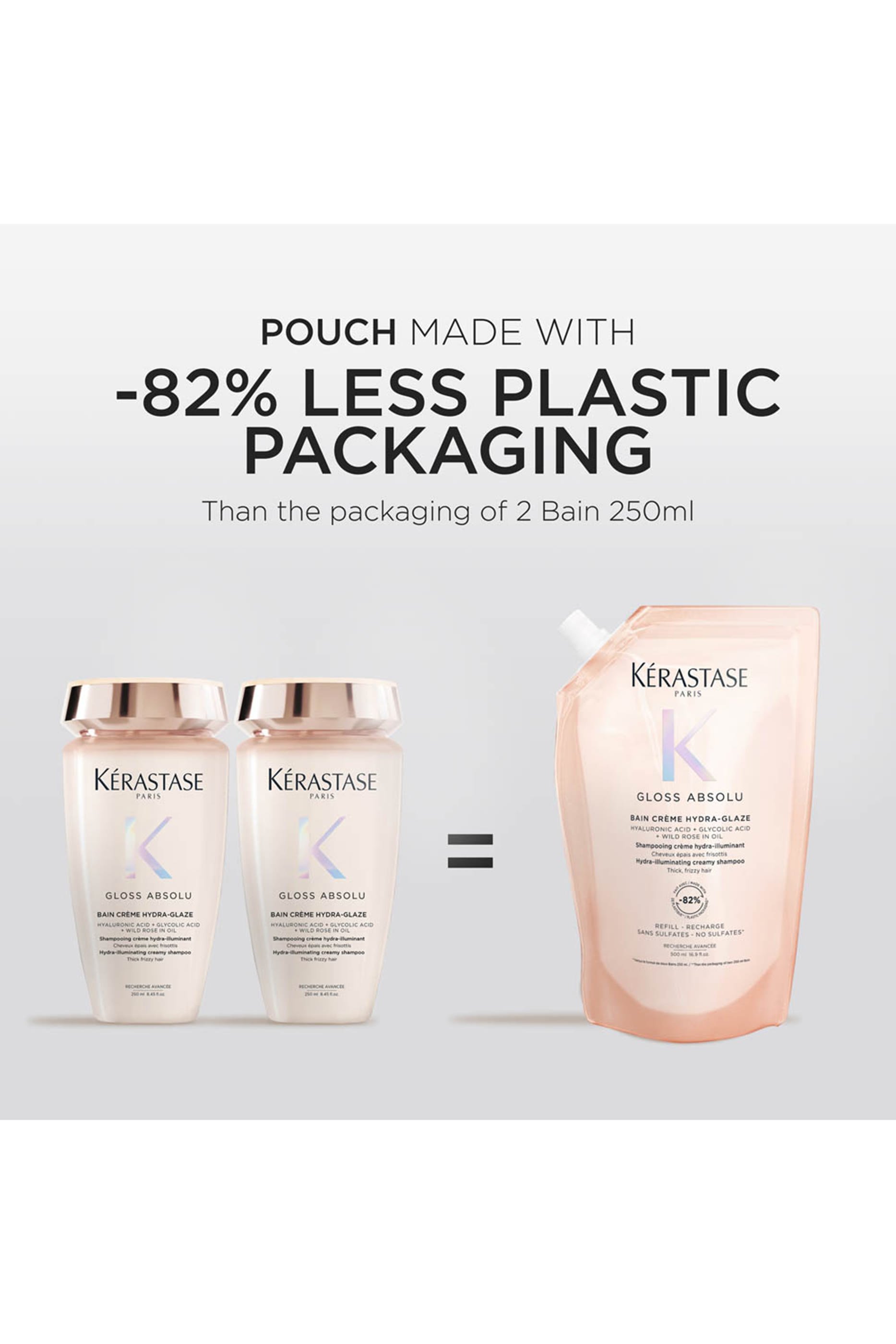 كيس إعادة ملء شامبو جلو أبسولو باين كريم هيدرا-غليز